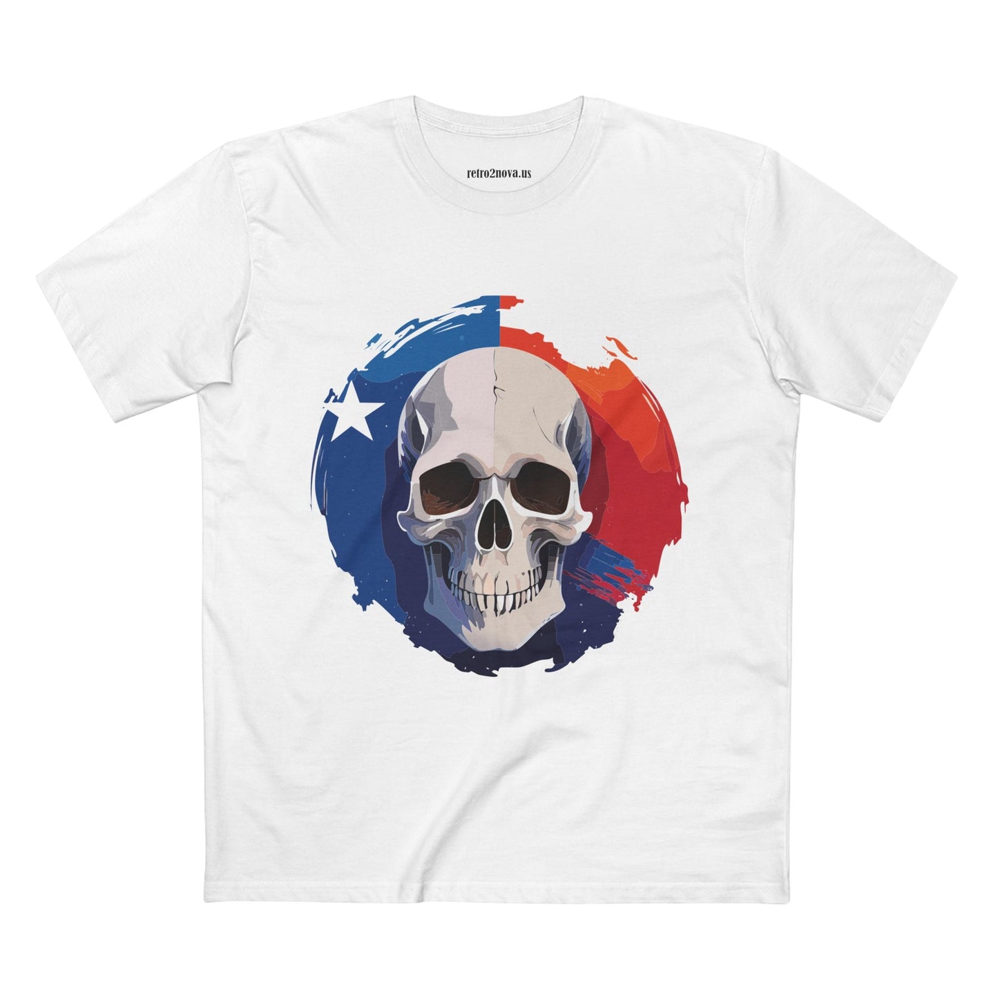Skull Skeleton Shirt Unisex Premium Cotton Tee With Original Art Design Retro2Nova