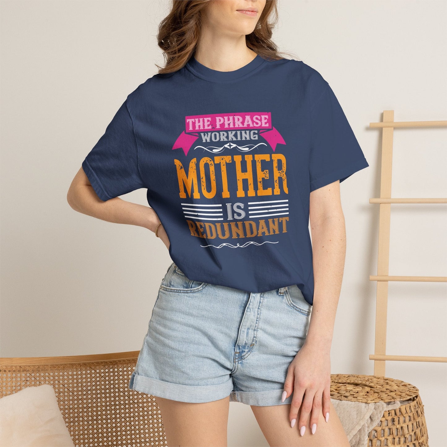 Mom T-shirt Mother Day Mama Tee Unisex Comfort Colors Garment-Dyed Cotton h94