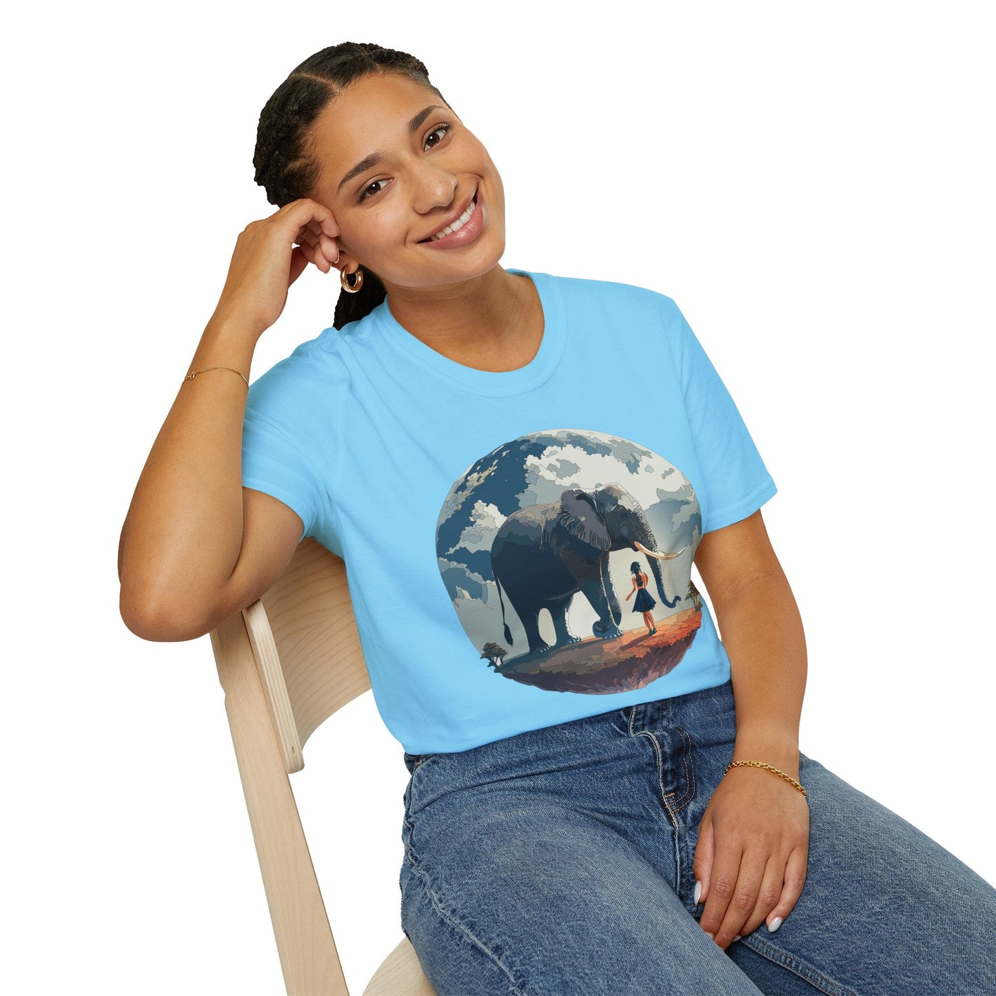 Womens Graphic T Shirt Art Design Tee Softstyle Gildan 64000 100 Percent Ring Spun Cotton
