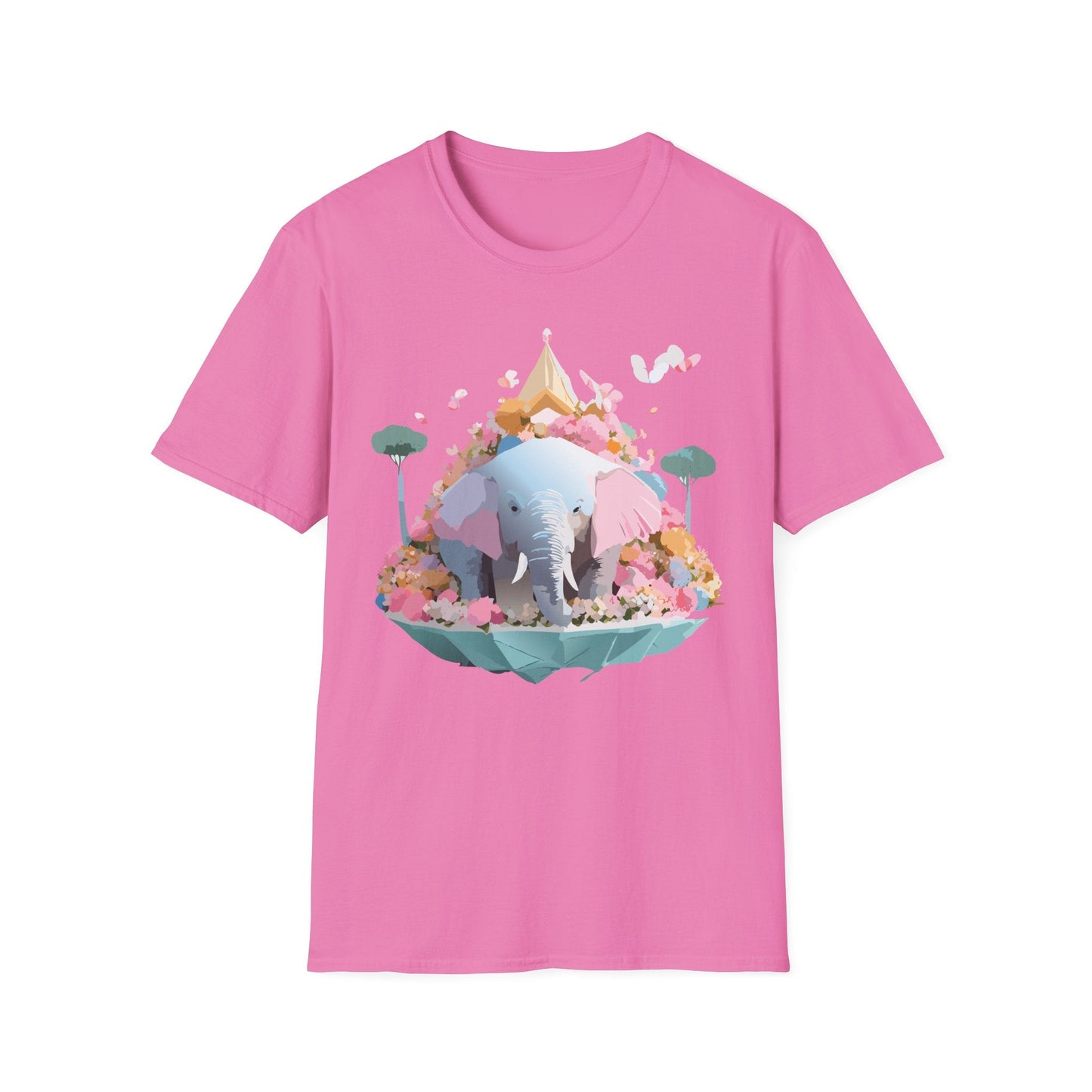 Elephant Graphic T Shirt For Animals Unisex Gildan Softstyle 64000 Cotton Tee Apparel