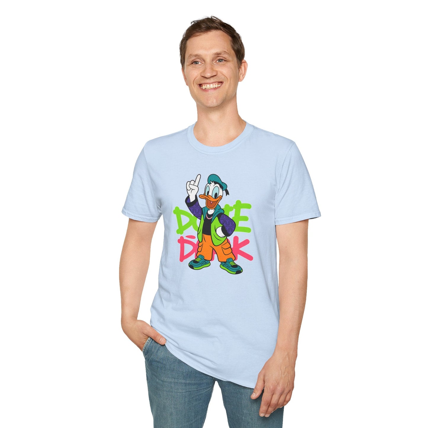 Unisex Cartoon T Shirt Animation Graphic Tee Funny Animals Softstyle 100 Percent Ring Spun Cotton