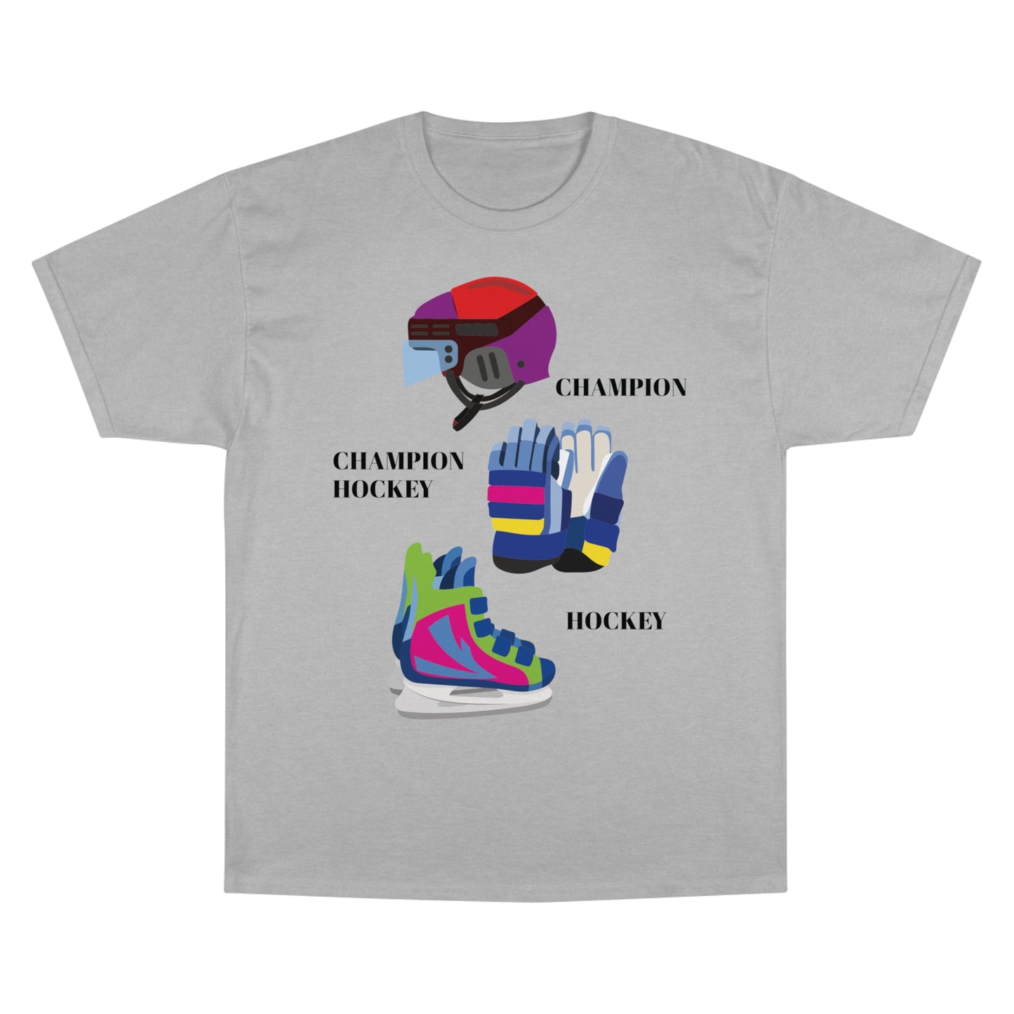 Champion Men T-Shirt with Hockey design