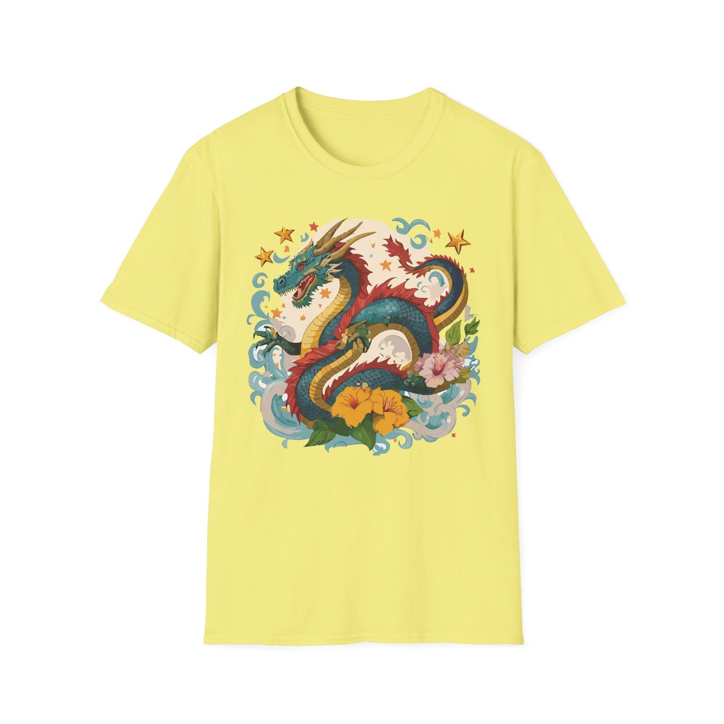 Dragon Graphic Unisex 100 Cotton Tee with Animal Artwork Design 21