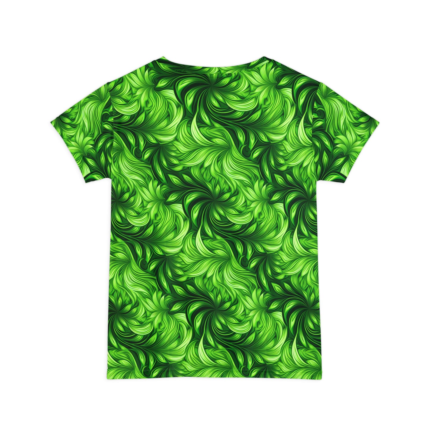 Women Poly Span T-Shirt with Floral Print