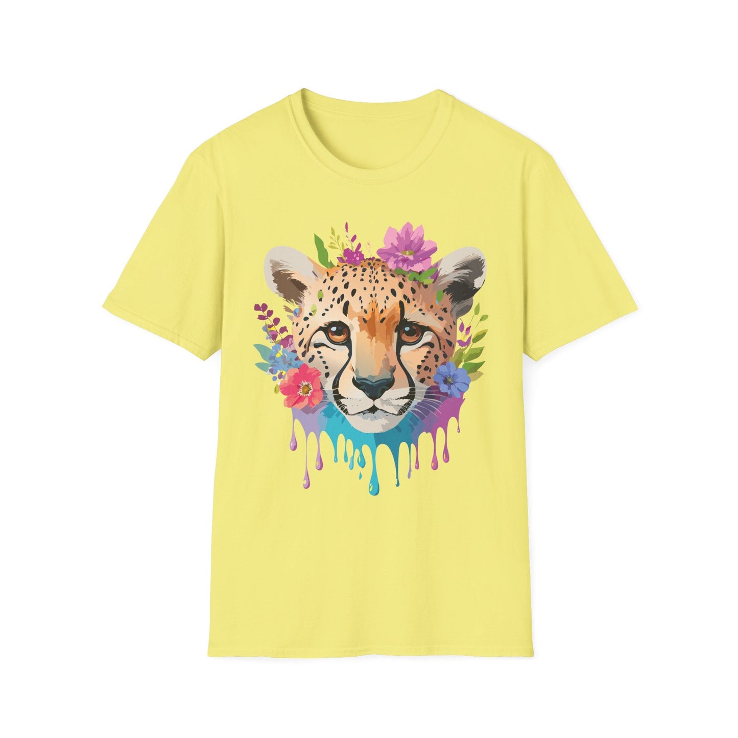 Cheetah Print Unisex Softstyle T Shirt Gildan 64000 Tee For Everyday Comfort