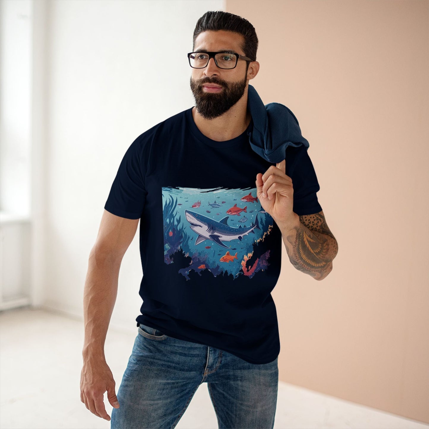 Ocean Shirt Ocean Pacific OP6 Unisex Premium Cotton Tee With Original Art By Retro2Nova