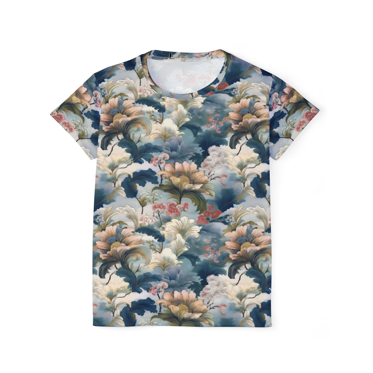 Women Poly T-Shirt with Floral Print