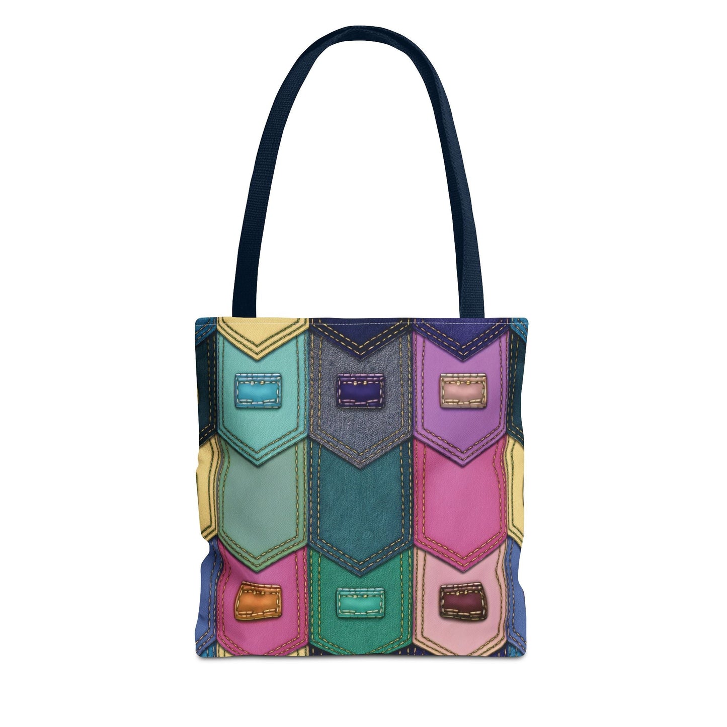 Denim Canvas Bag, Tote Bag Denim Printify