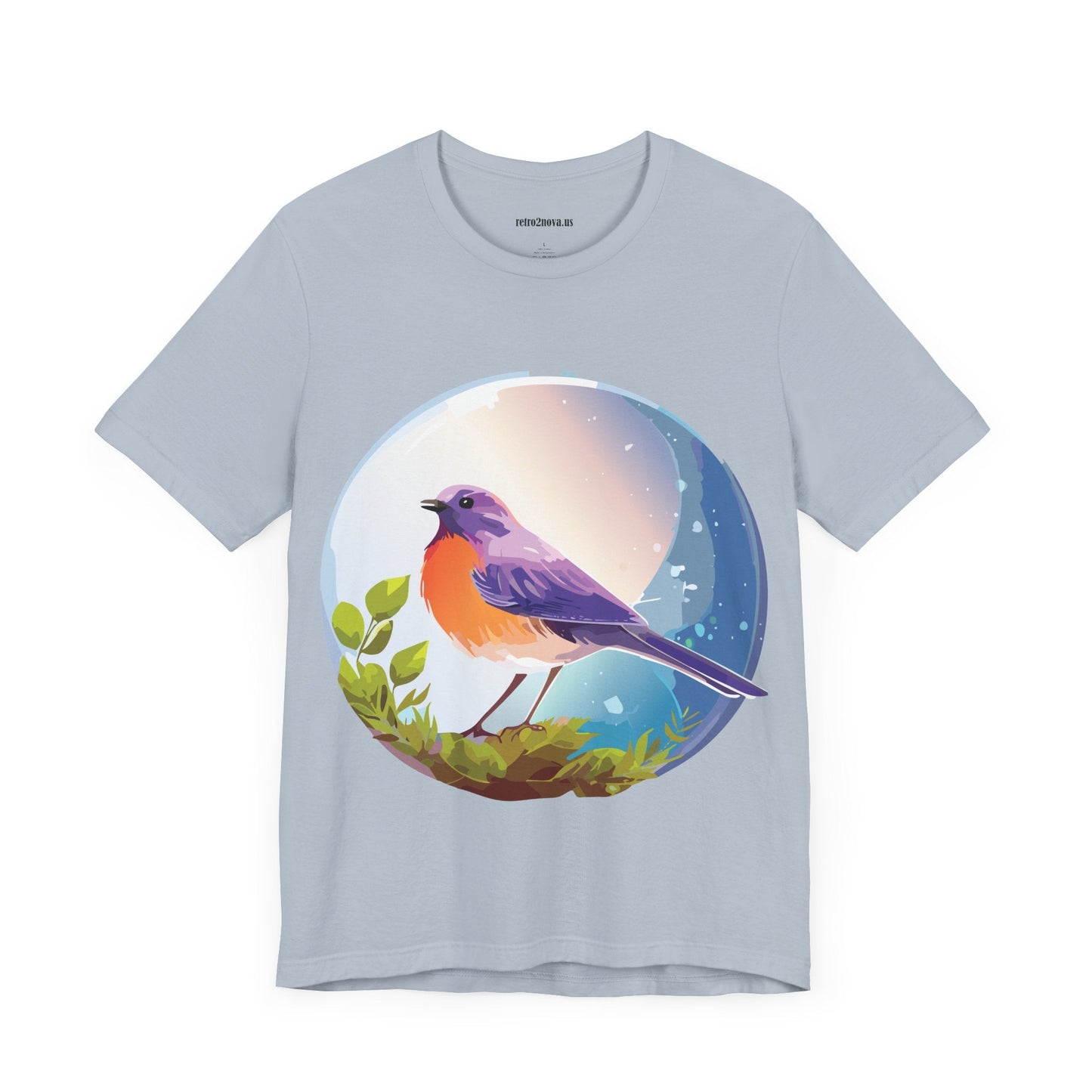 Unisex Animals And Bird Shirt Graphic Cotton T Shirt With Original Retro2Nova Art Premium Short Sleeve Tee