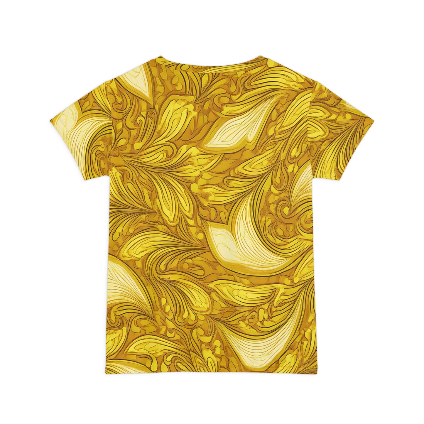 Women Poly Span T-Shirt with Floral Print