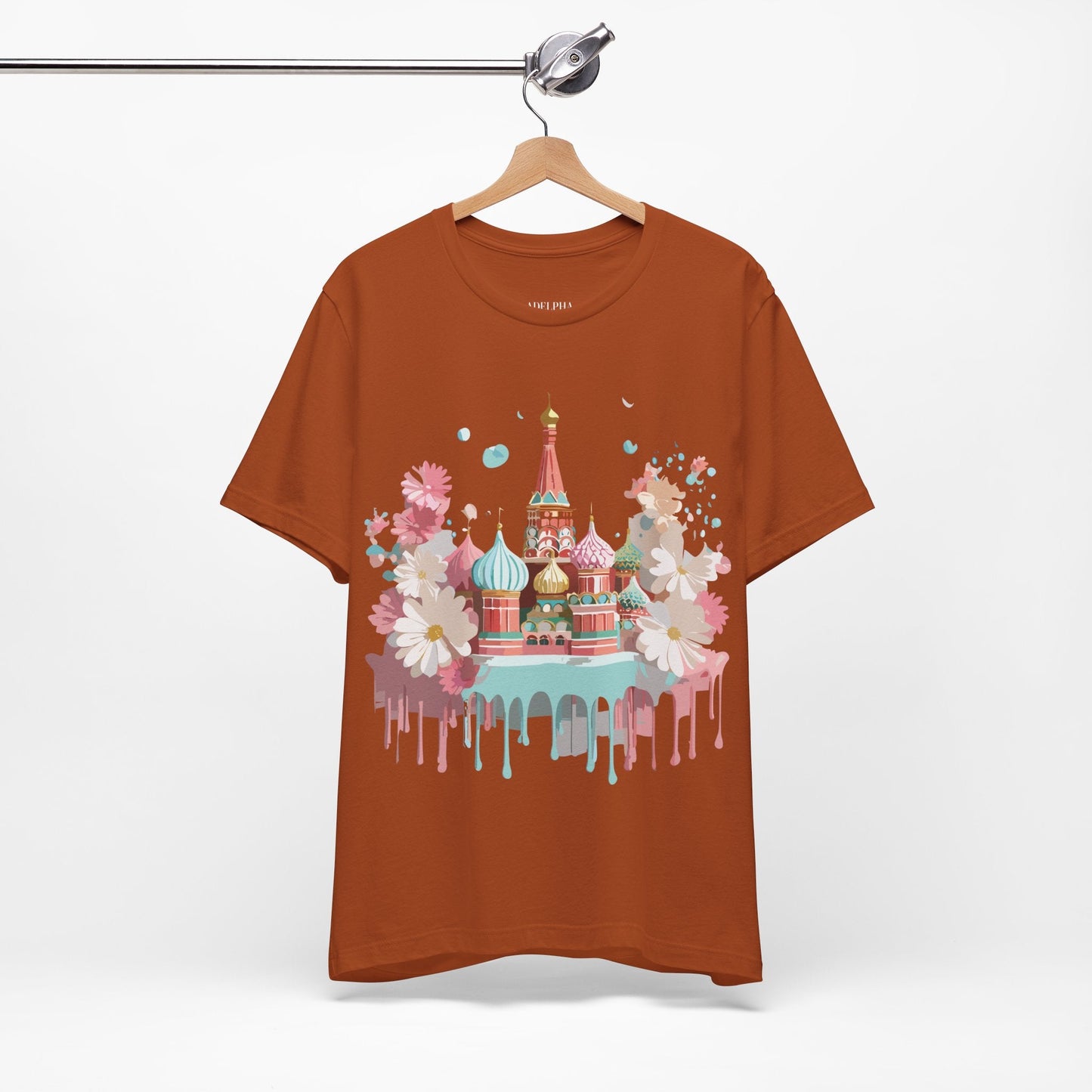 Unisex Moscow Tourist Shirt Graphic Tee by Adelpha Vintage Inspired Art Design Premium Quality