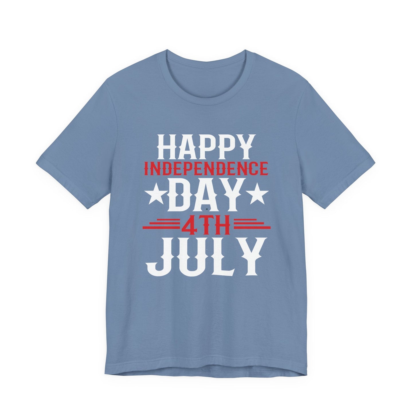 Happy Independence Day Graphic Unisex Cotton T-Shirt 016