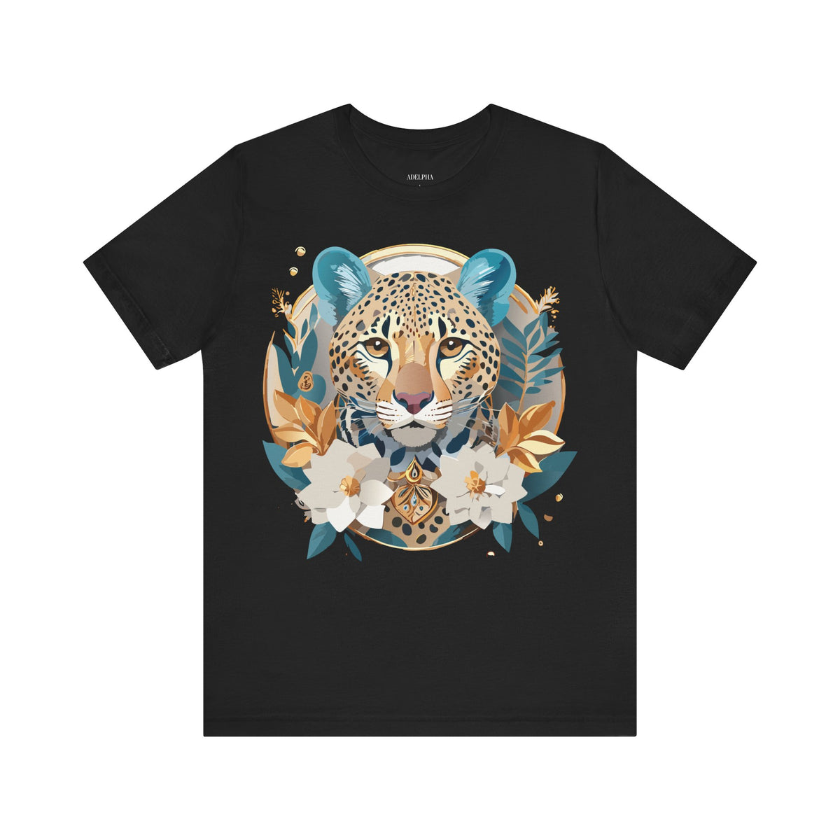 Medallion Graphic Unisex Cotton Bella+Canvas Tee with Floral Art Design n145