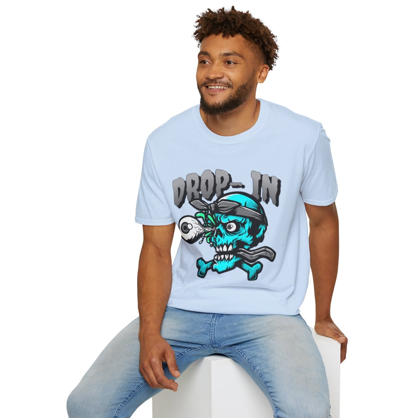 Unisex Skull T Shirt Skeleton Shirt With Skull Artwork Gildan Softstyle 64000 Cotton Tee