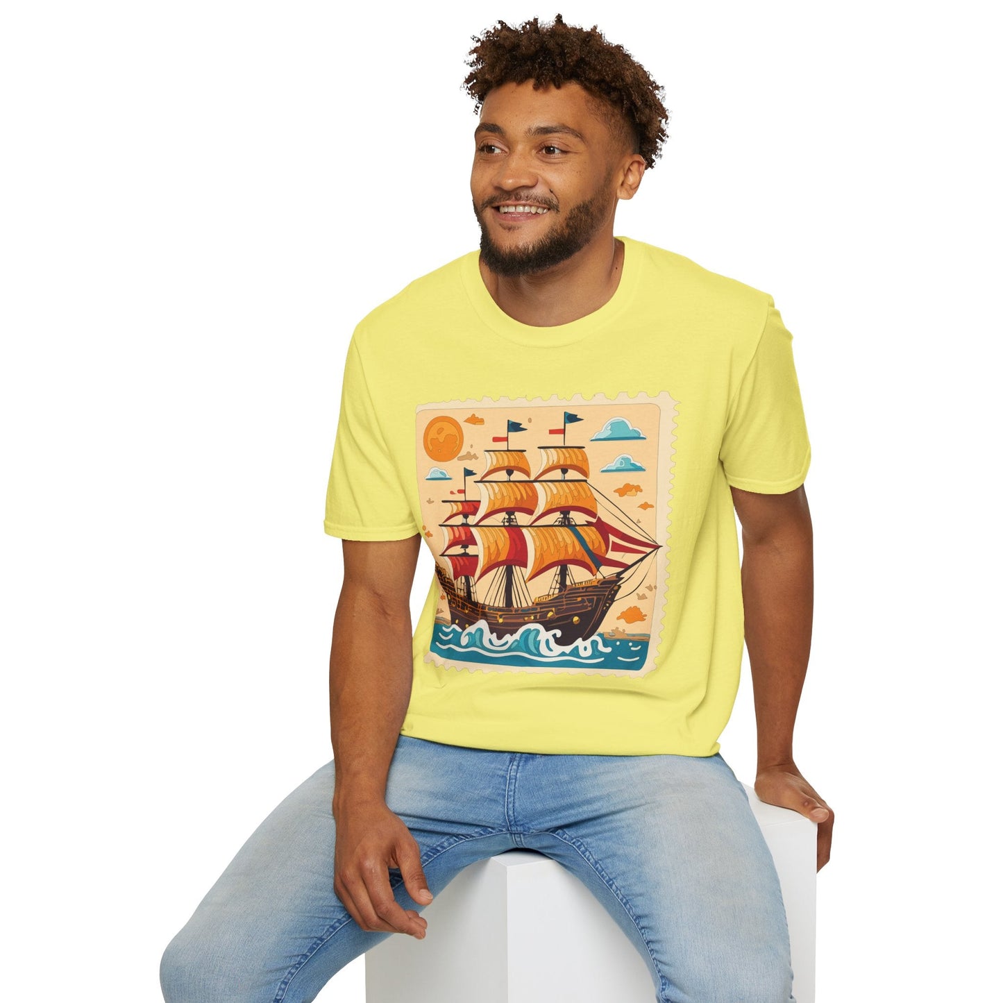 Ship T Shirts Frigate T Shirts Vessel Tee Shirt Unisex Gildan Softstyle 64000 Comfort Fit