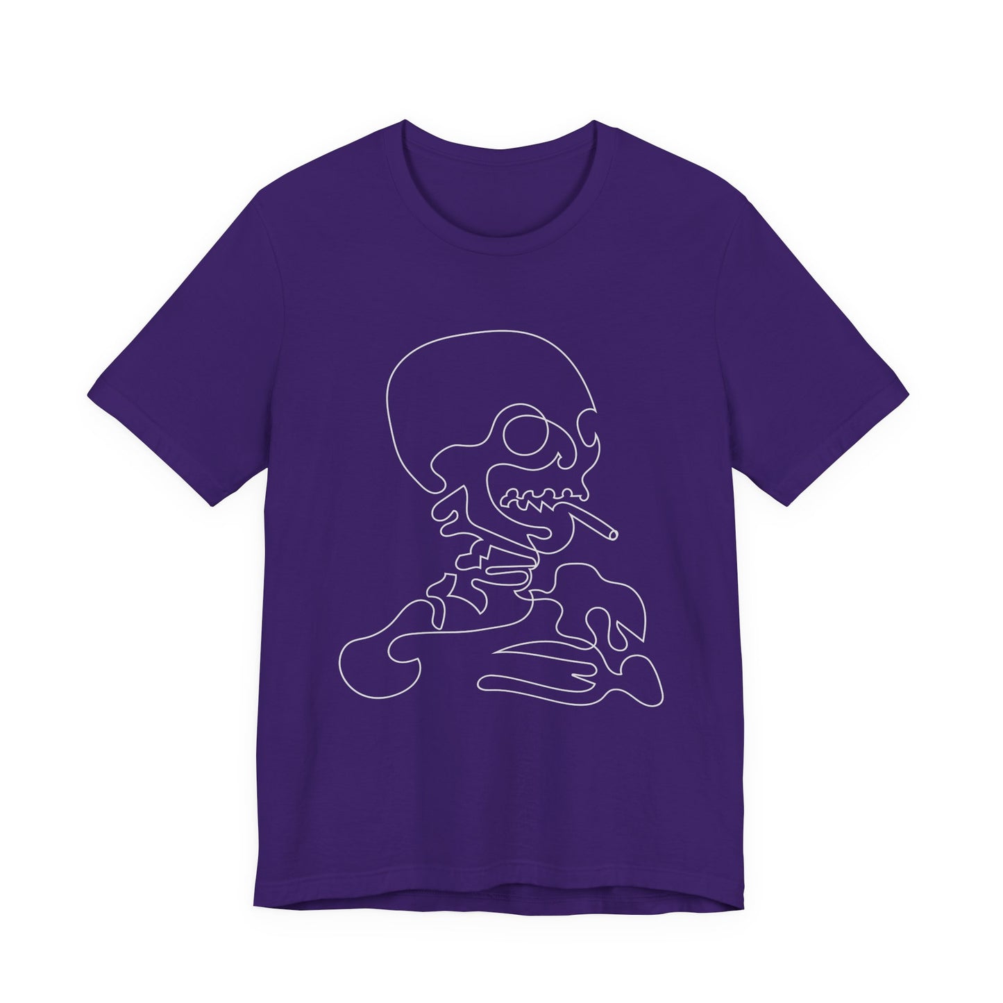 Camiseta unisex de algodón con calavera