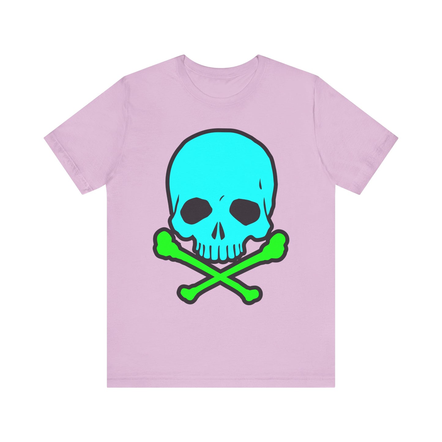 Blue Skull Graphic Design Tee, Skull Shirt, Vintage Tees, Art Design T-Shirt, Vintage Graphic Tee, Art Shirts with Skulls