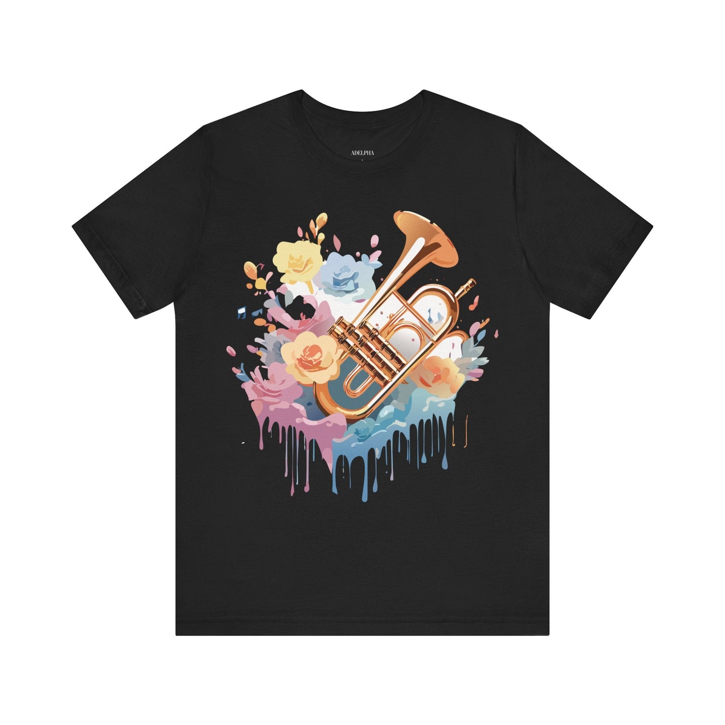 Music T Shirt Unisex Graphic Tee Vintage Artwork Adelpha Short Sleeve Art Design
