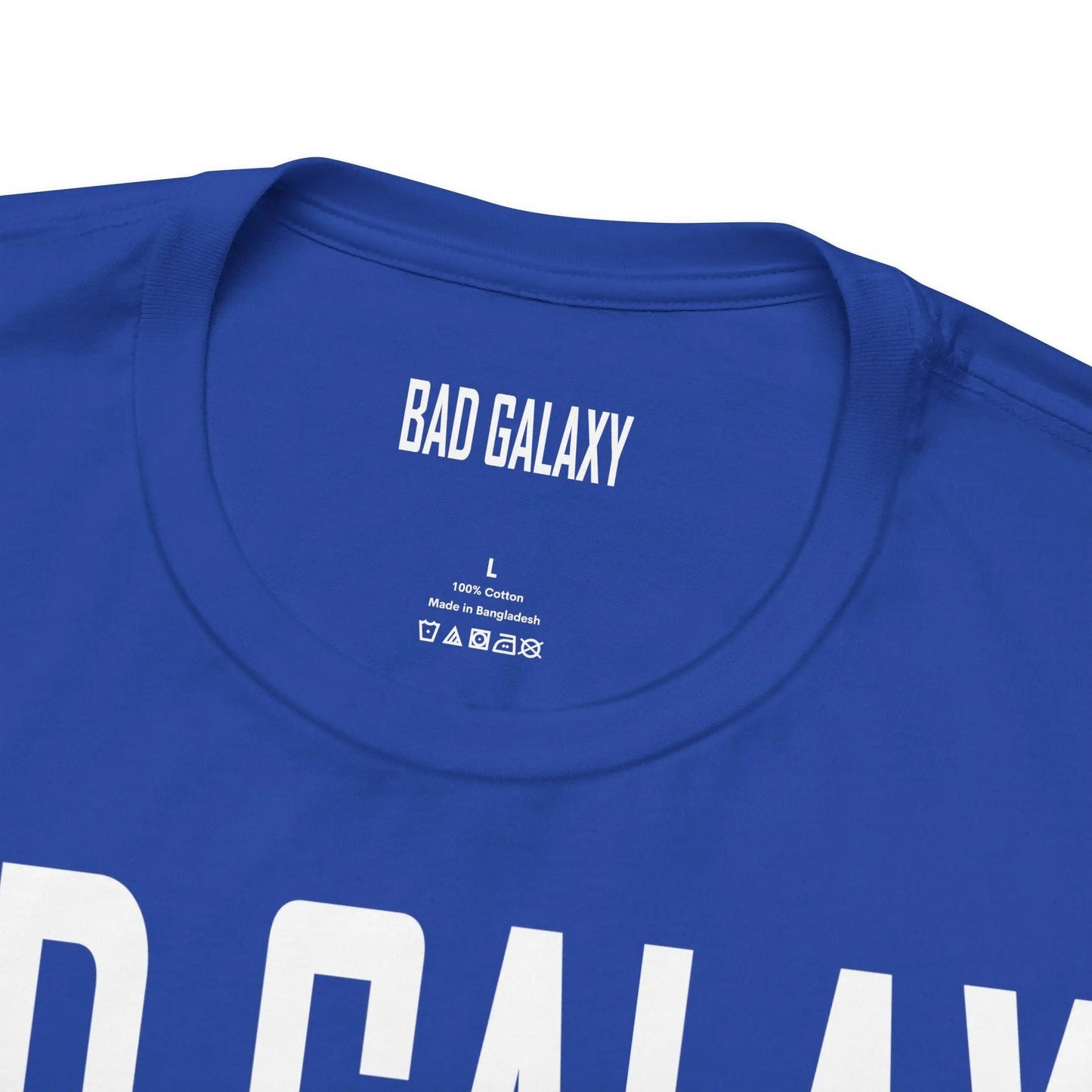 Bad Galaxy Tee Shirt With Red Stamp Made To Order Lightweight 100 Percent Cotton Free Shipping