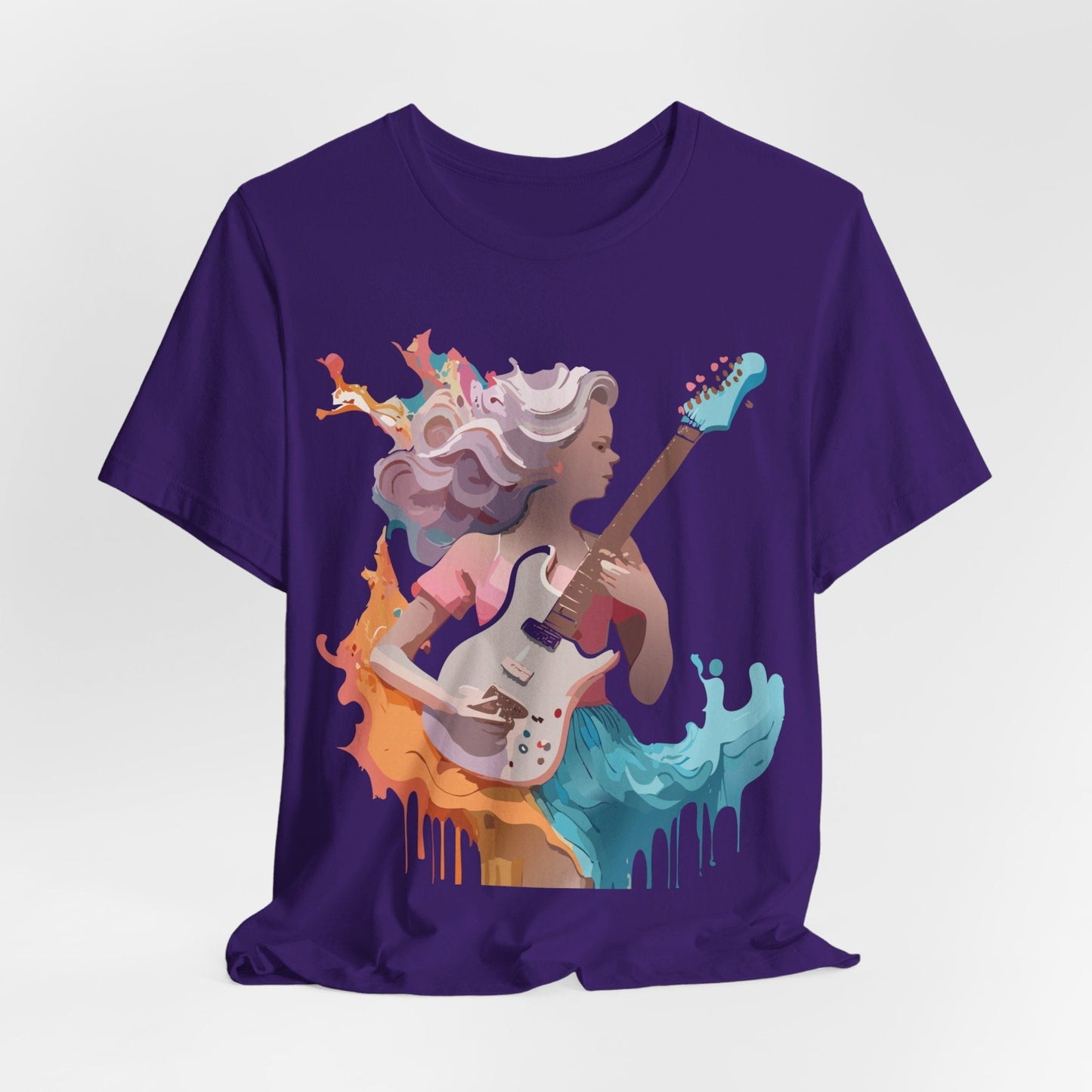 Adelpha Vintage Music Graphic Tee Unisex Short Sleeve Jersey Shirt for Everyday Wear