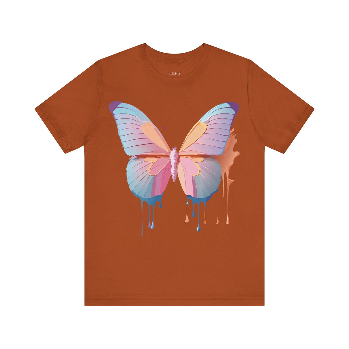 Butterfly Graphic Unisex Cotton Bella+Canvas Tee with Art Design n71