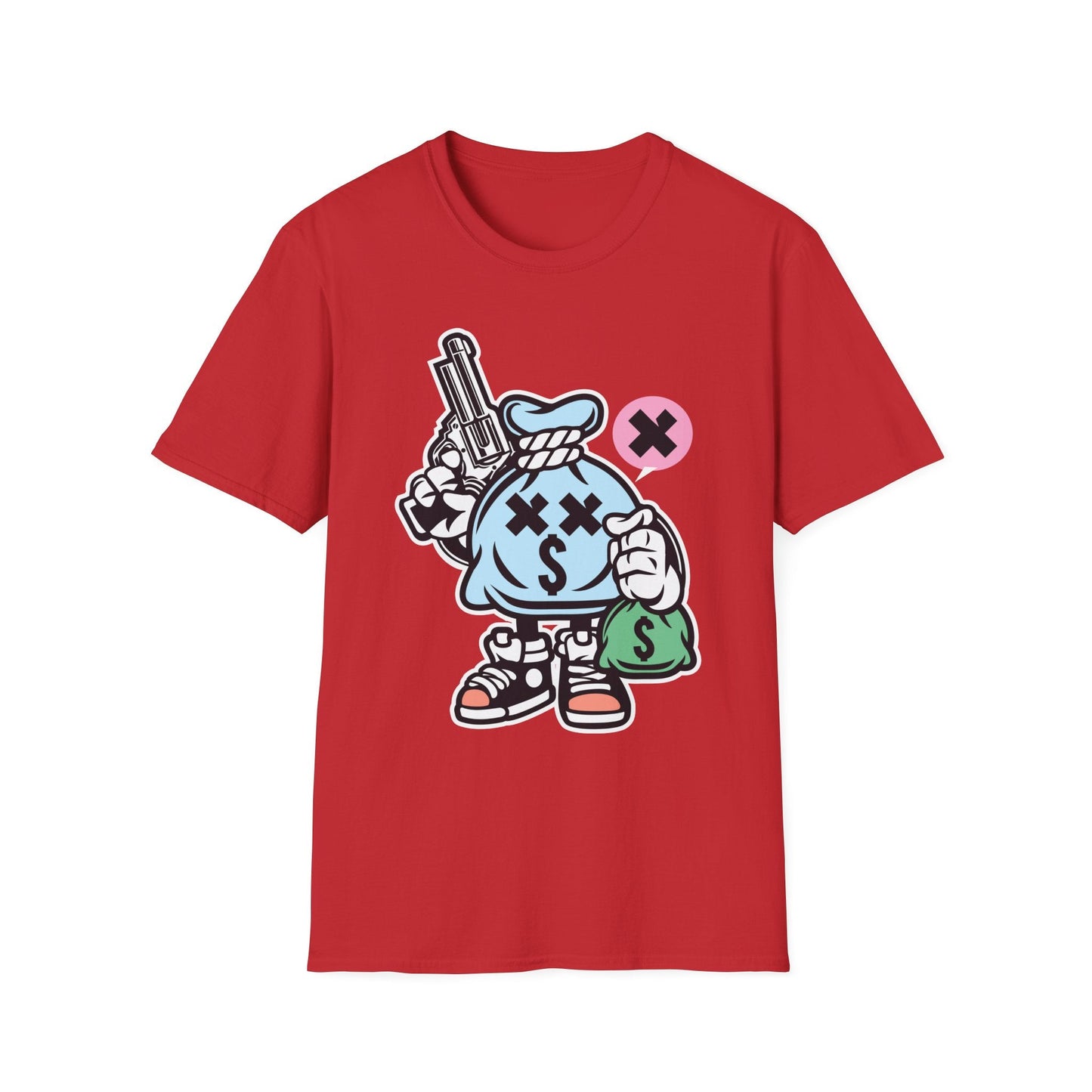 Cartoon T Shirt Animation T Shirt Funny Tee Unisex Gildan Softstyle 64000 100 Percent Cotton