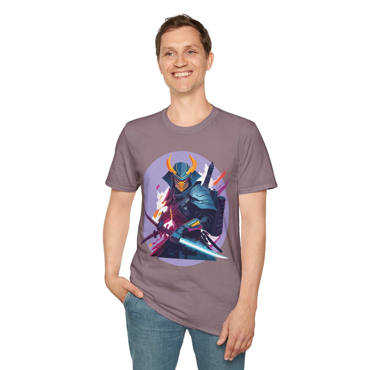 Samurai Shirt Unisex Softstyle Tee 100 Percent Ring Spun Cotton Comfortable Everyday Wear
