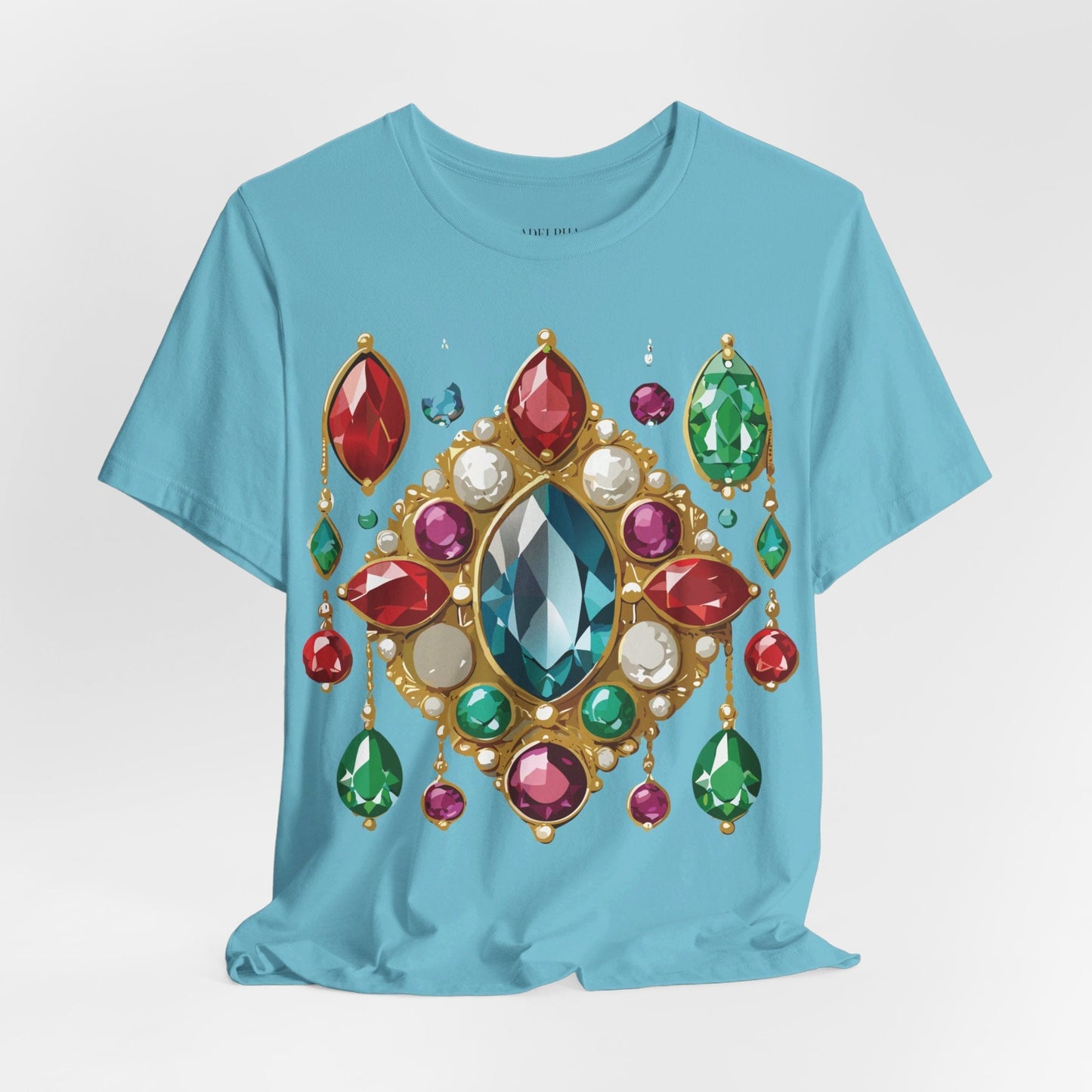 Jewelry Graphic Unisex 100 Cotton Vintage Treasure Art T-Shirt 44