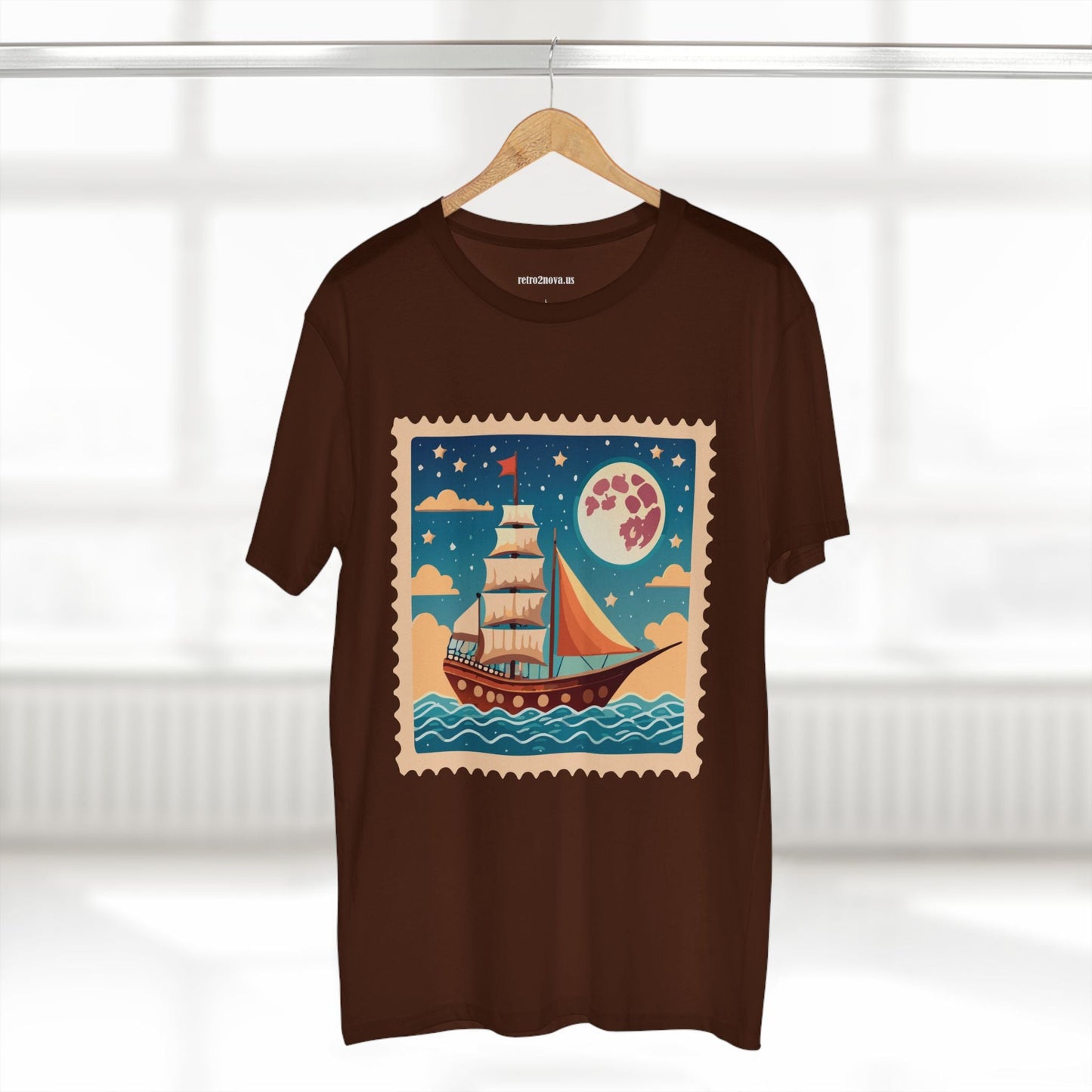 Postage Stamp Shirt Unisex Premium Cotton Tee With Original Art Design By Retro2Nova