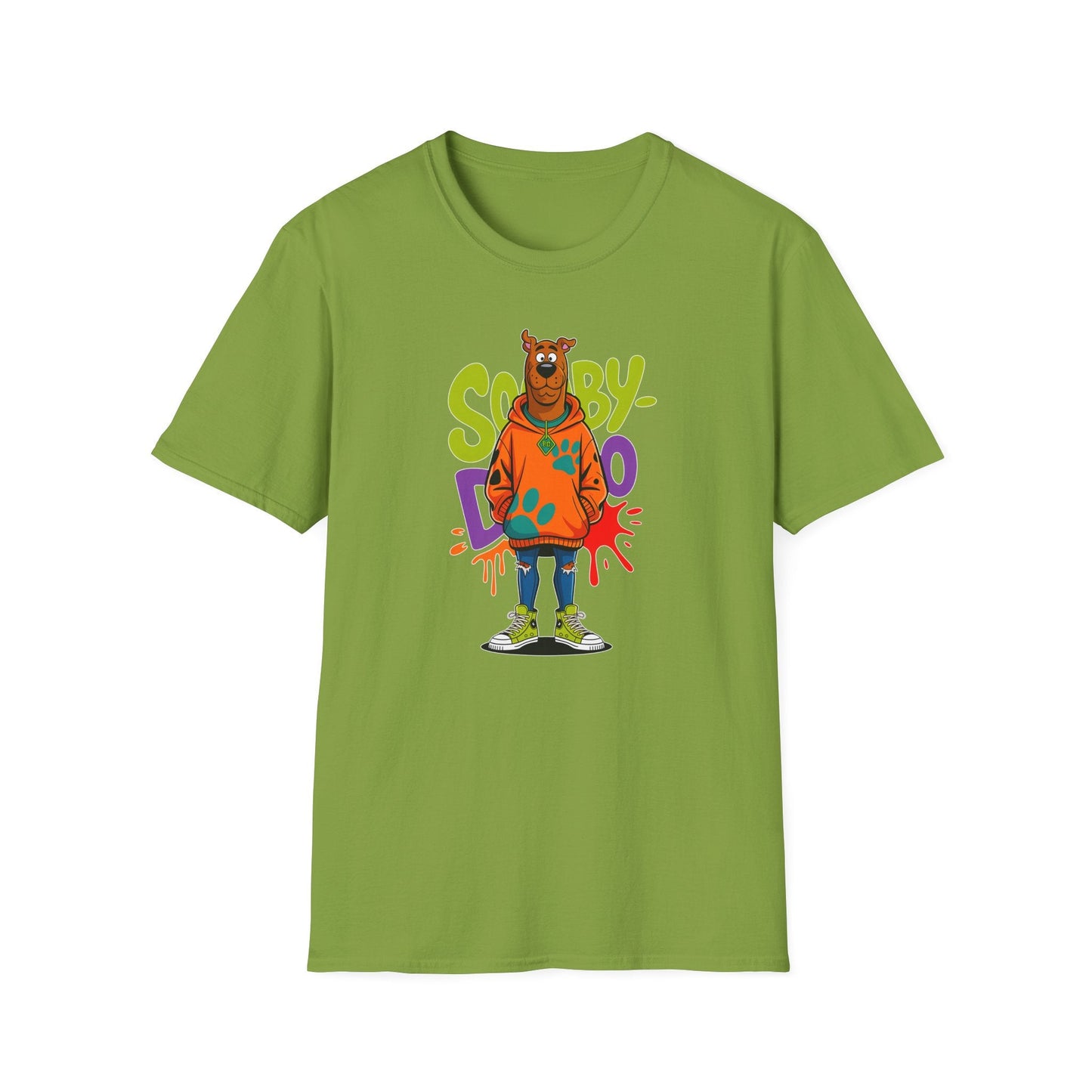 Unisex Cartoon T Shirt With Animation Funny Animals Tee Gildan Softstyle 64000 100 Percent Cotton