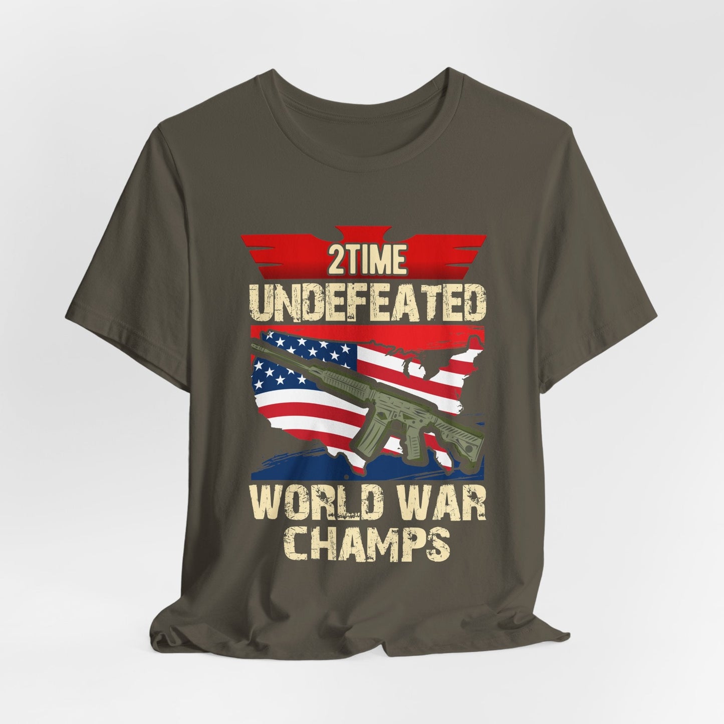 Army Veteran Patriotic Graphic Design Unisex Cotton T-Shirt v15