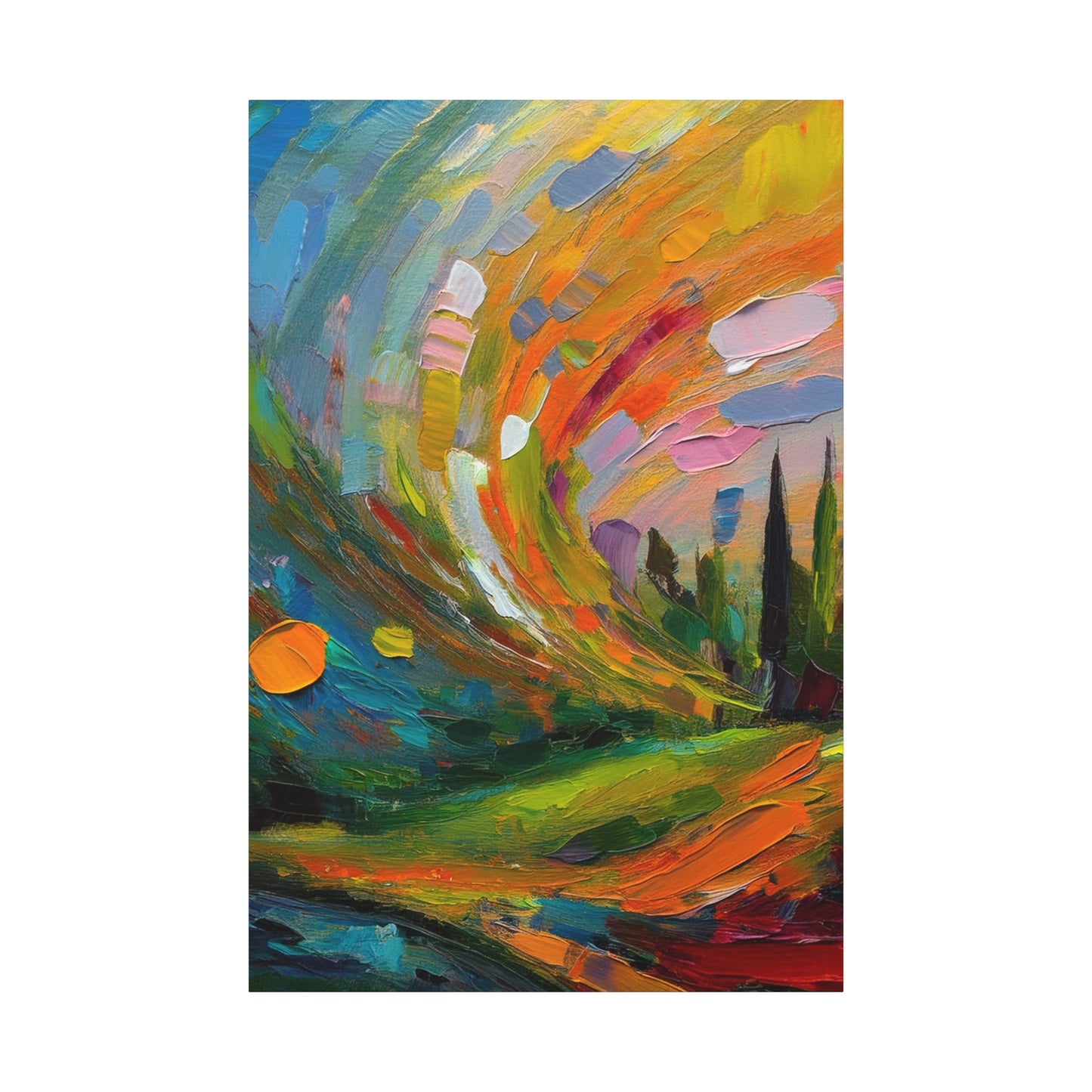Abstract Oil Painting Print Canvas 20x24,20x30,24x30 24x32,24x36,30x40 32x48,36x48,40x60 Pine-Wood Inner Frame ABS-119