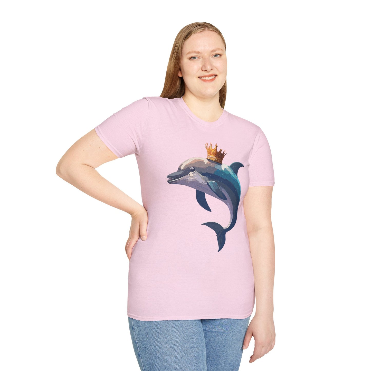 Dolphin Shirts Unisex Gildan Softstyle 64000 100 Percent Cotton Tee For Animal Lovers