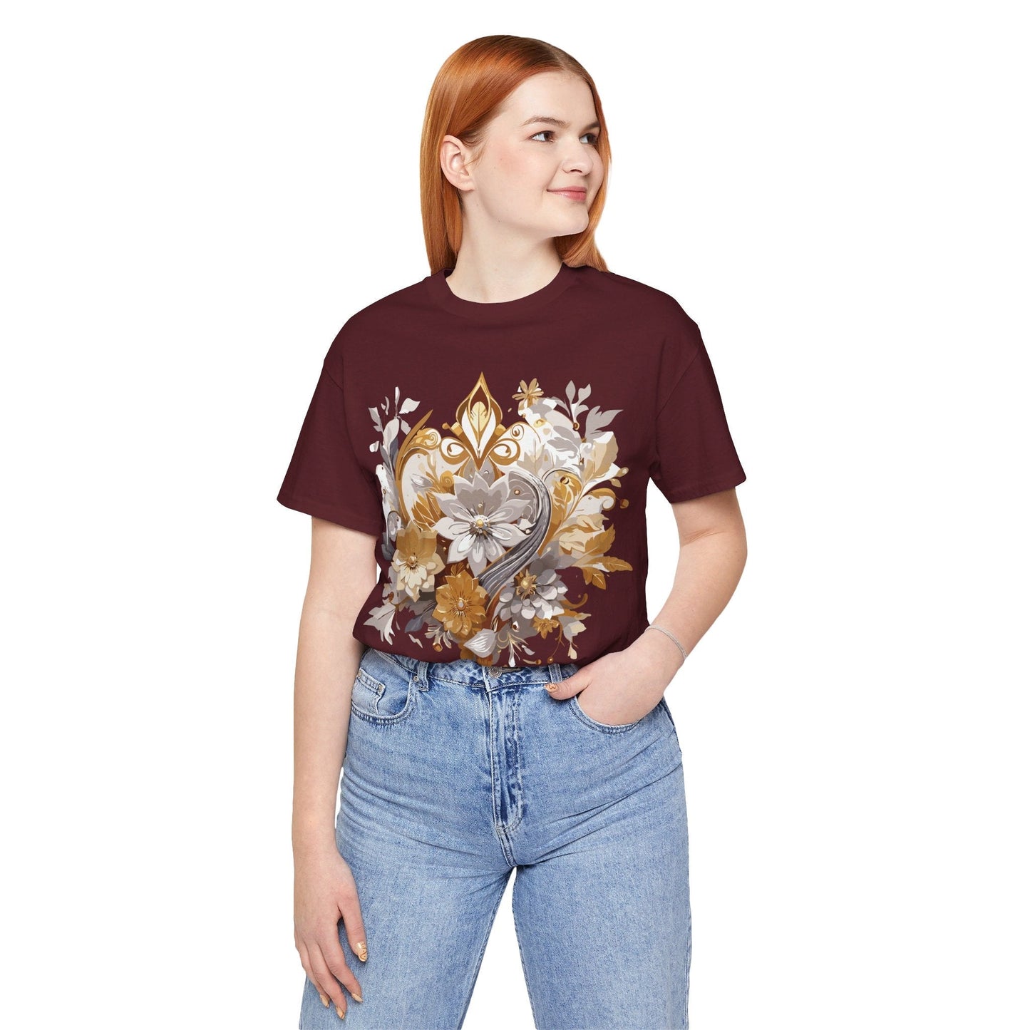 Jewelry Graphic Unisex 100 Cotton Vintage Treasure Art T-Shirt 7