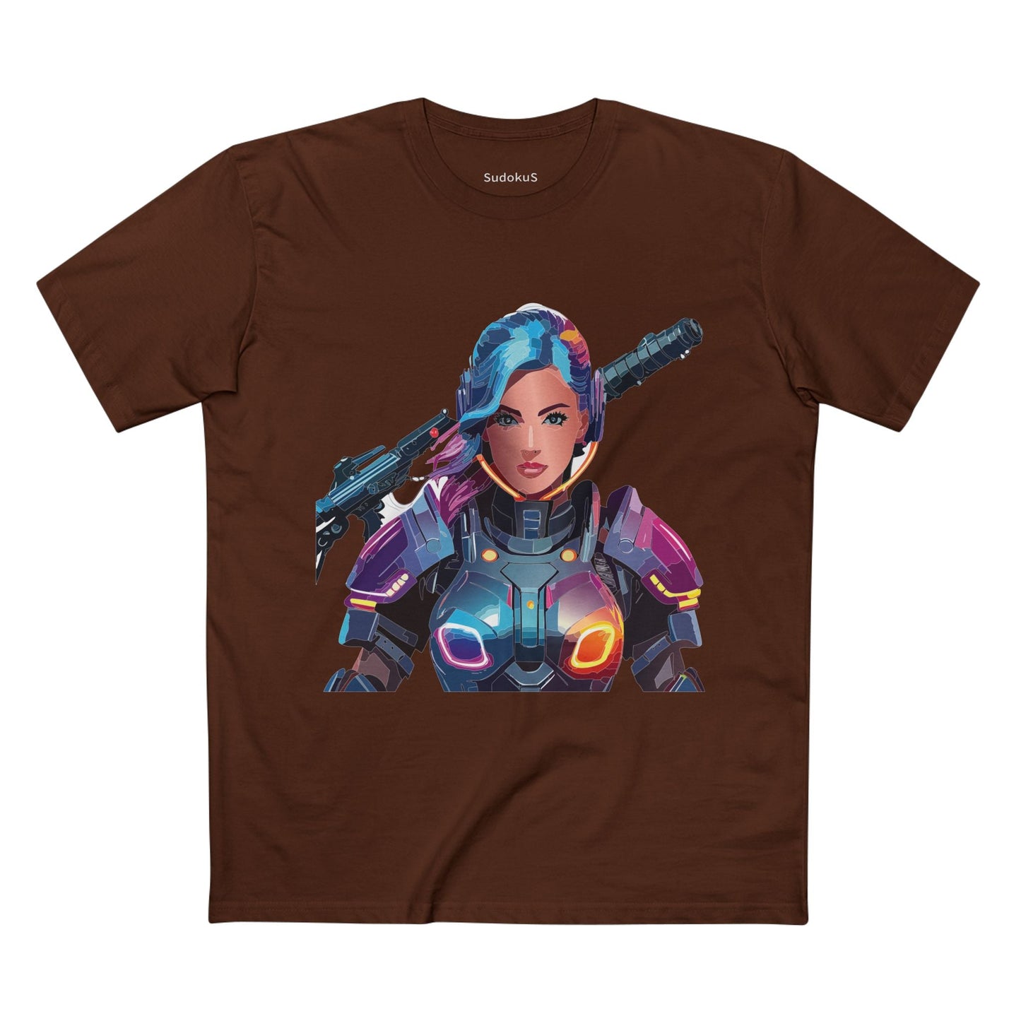 Army-woman Graphic Unisex 100 Cotton Staple Tee 11
