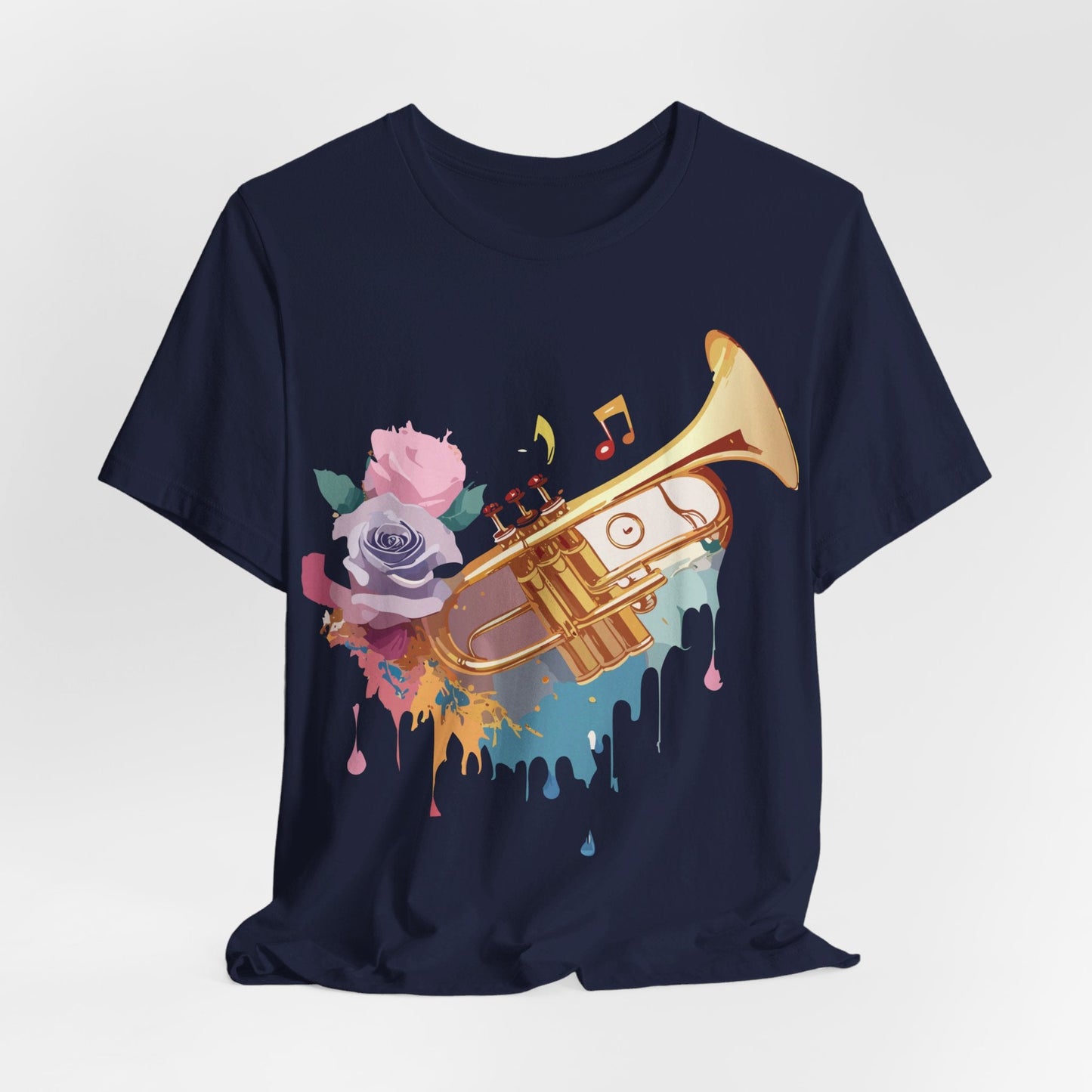 Music Graphic Unisex 100 Cotton Vintage Art with Musical Elements Tee 130