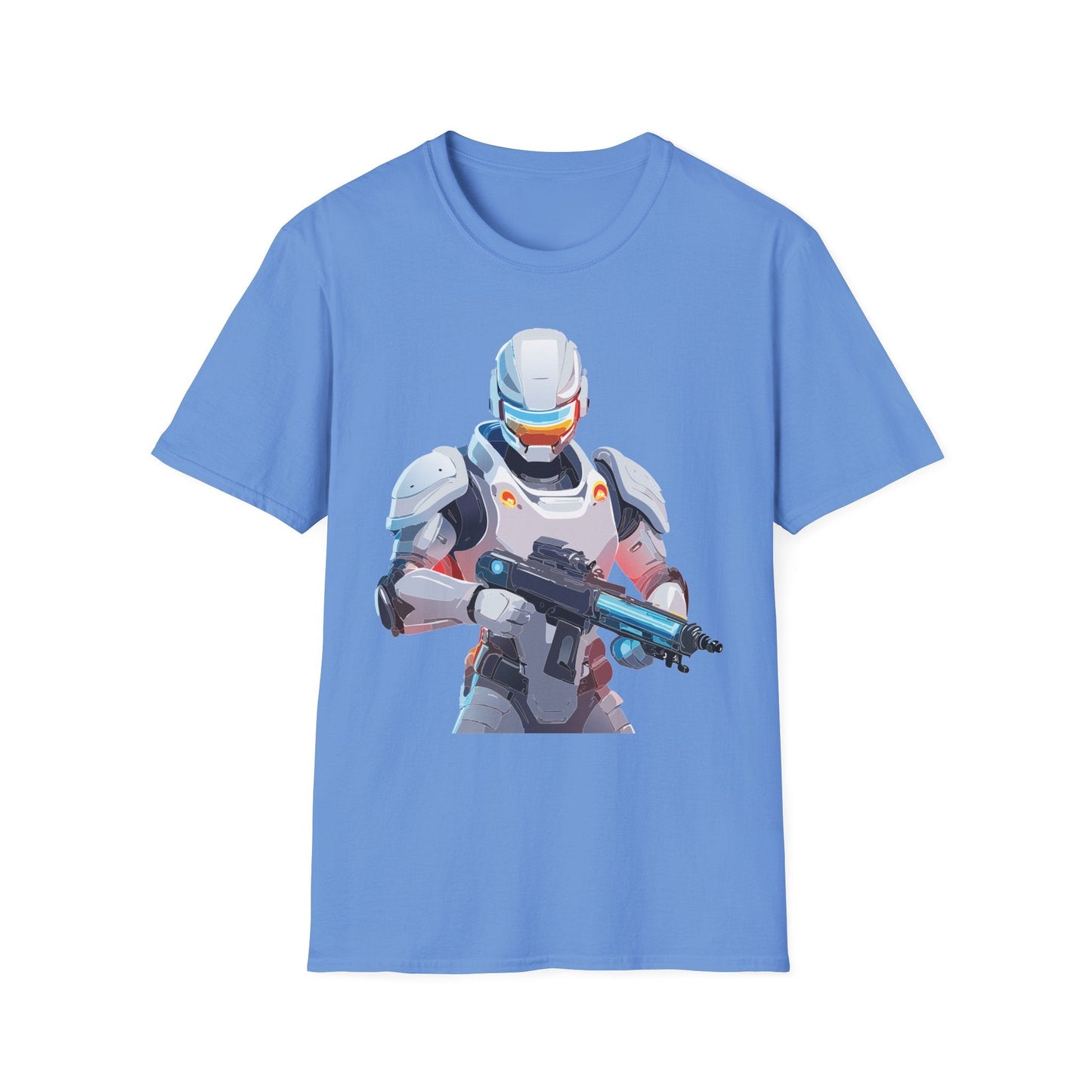 Robocop Themed Unisex Softstyle T Shirt With Robocop Art Design Cotton Tee Premium Comfort