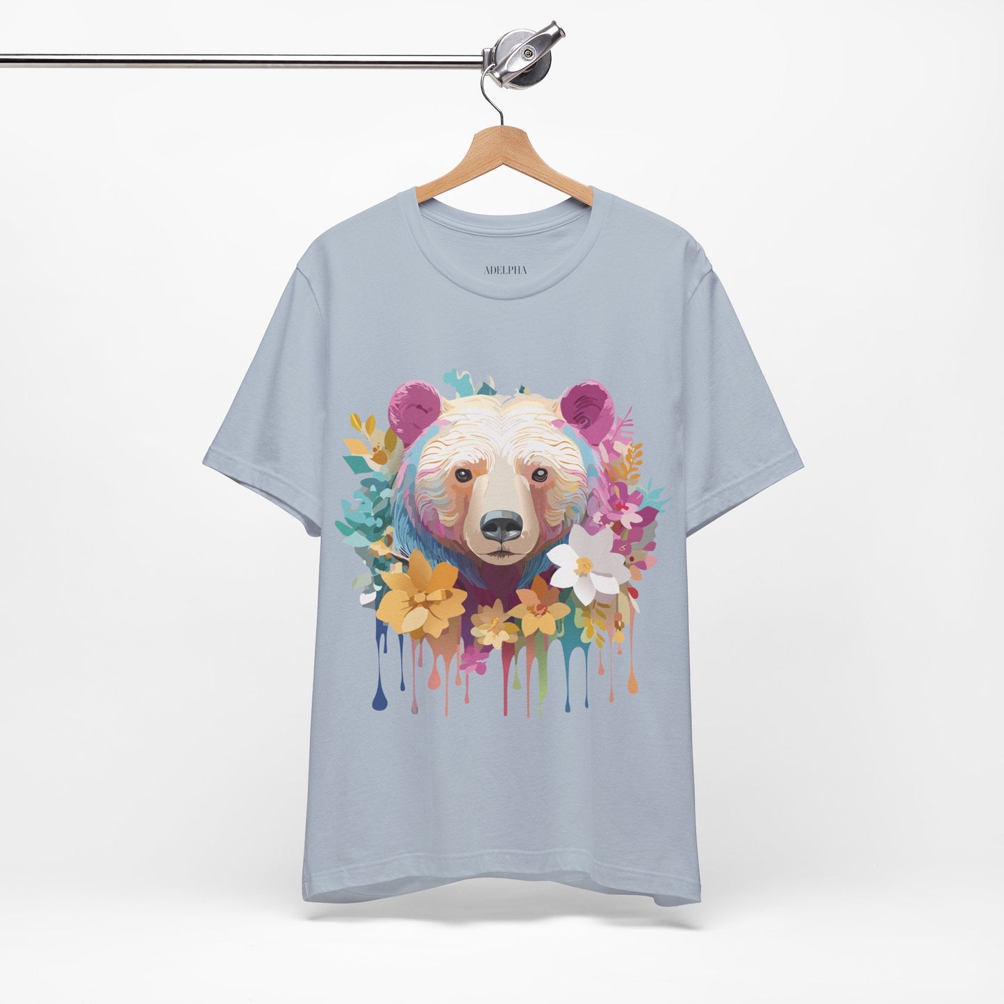 Adelpha Bear Graphic Tee Unisex Short Sleeve Shirt Art Design