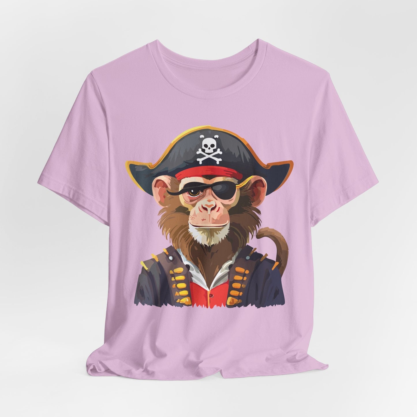 Unisex Animal Design Tee Shirt With Wild Animals Art Print Gildan Softstyle 64000