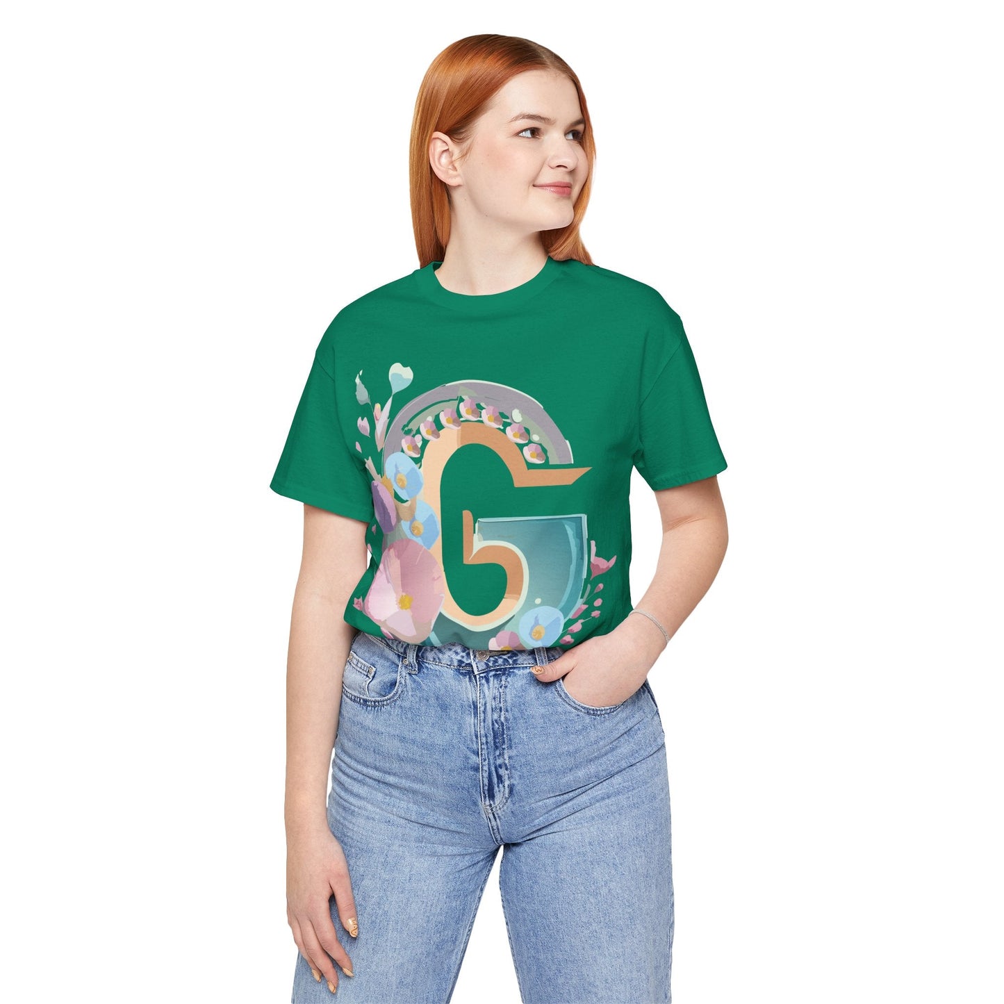 Adelpha Letter G Shirt Unisex Jersey Short Sleeve Graphic Tee With Vintage Inspired Artwork