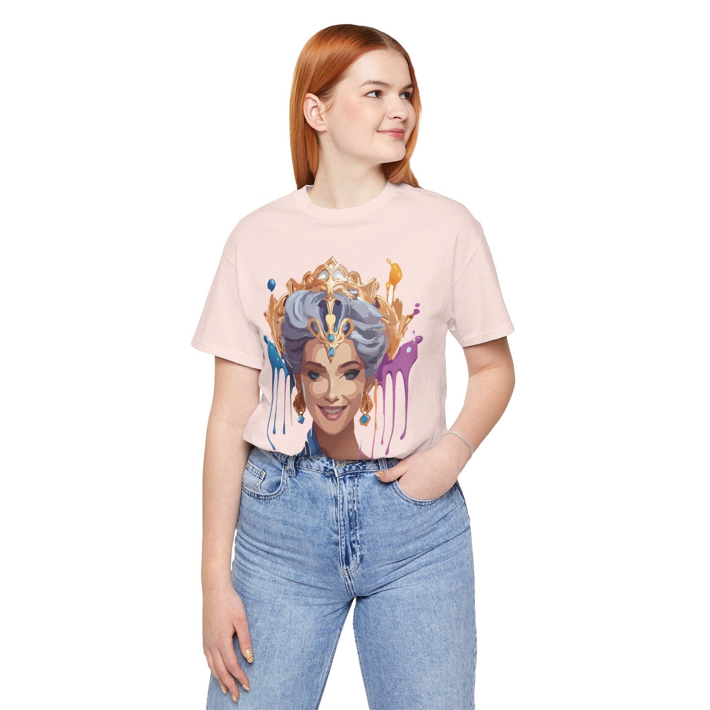 Queen Graphic Tee Unisex Jersey Short Sleeve Adelpha Art Design Vintage Inspired