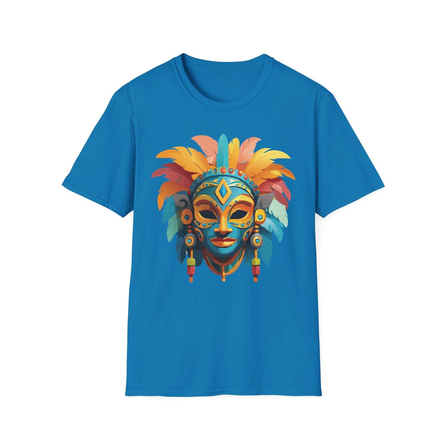 Mask Tee Shirt Unisex Graphic Design Short Sleeve Tee Gildan Softstyle 64000 Ring Spun Cotton