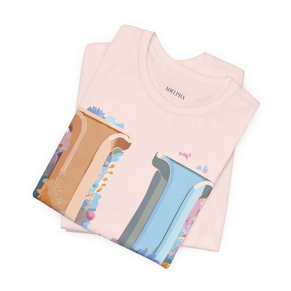 Letter U Graphic Unisex Cotton Bella+Canvas Tee with Art Letter Design