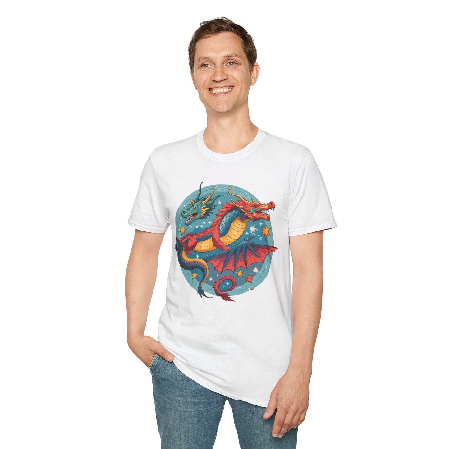 Dragon Graphic Unisex 100 Cotton Tee with Animal Artwork Design 19