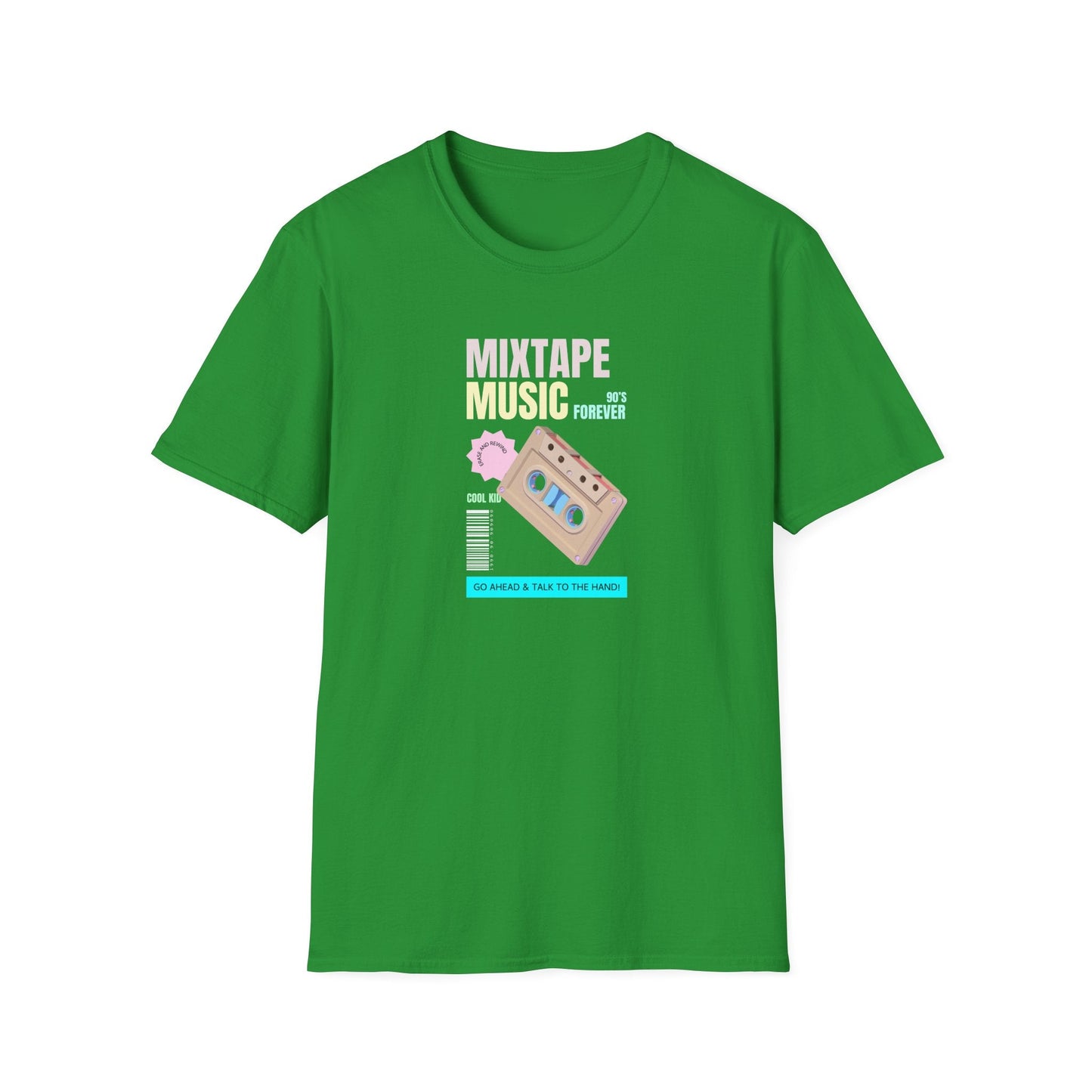 Mixtape Music T-Shirt Unisex Cotton Retro Cassette Graphic Tee