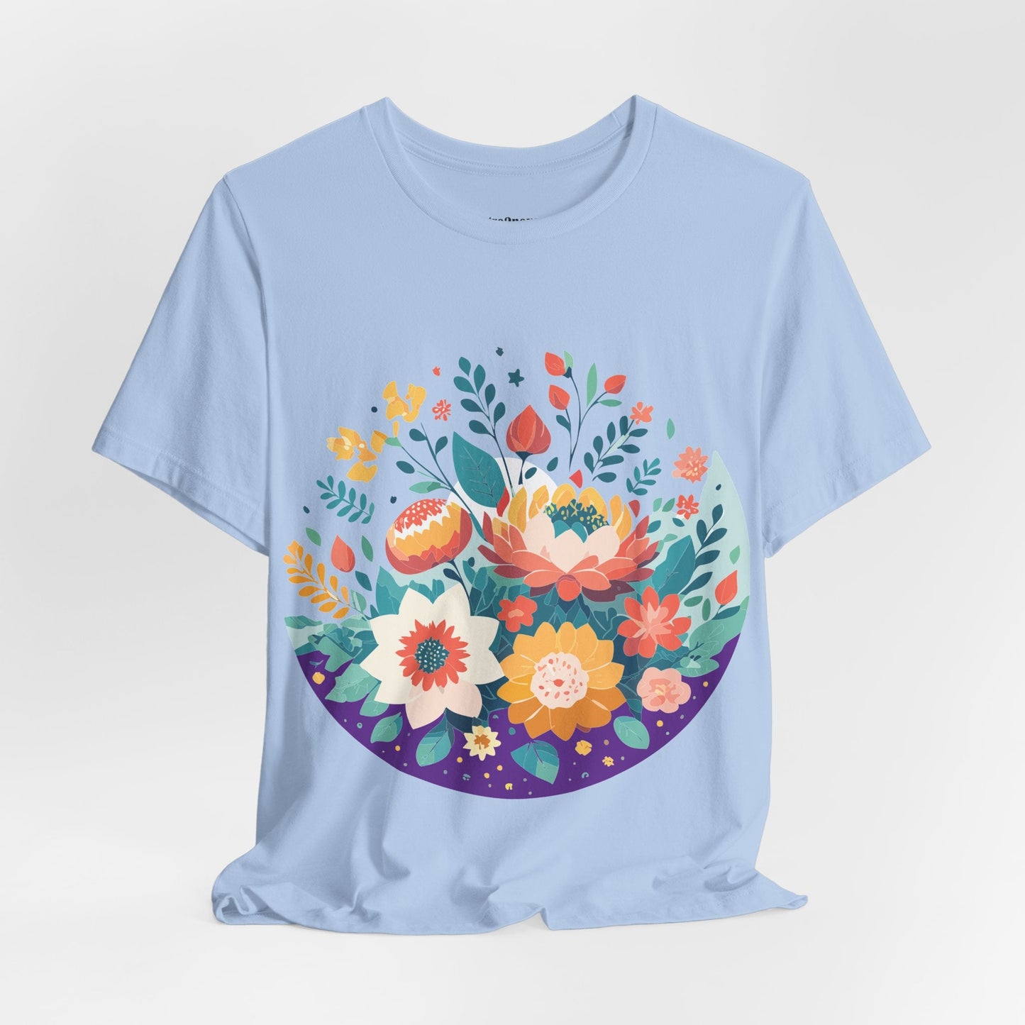 Flowers Shirt Floral Shirt Unisex Jersey Short Sleeve Tee Breathable Fabric Free Shipping
