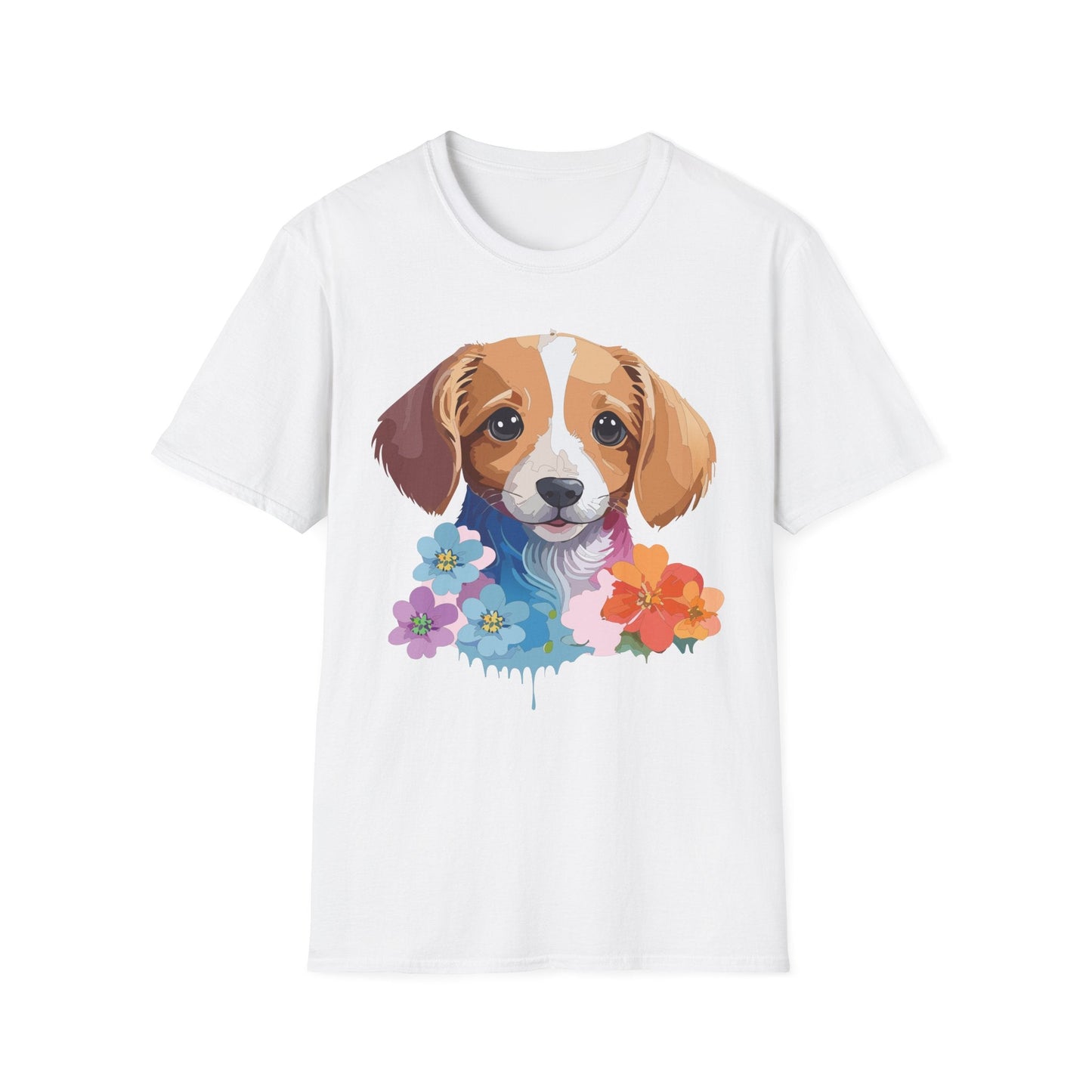 Unisex Dog Shirt Animal Graphic Tee Soft Cotton Gildan 64000