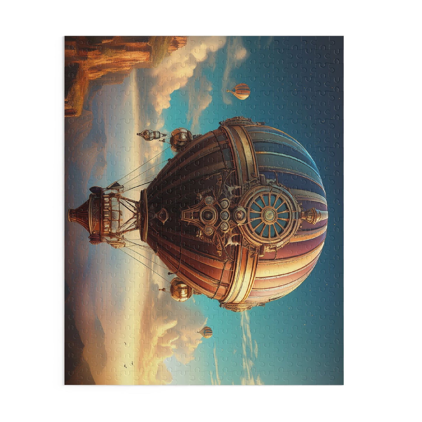 Hot air balloon Puzzle 500-Chipboard Pieces in Box | Kids Puzzles Size: 16" x 20",  Ages 9+ and Family pn52