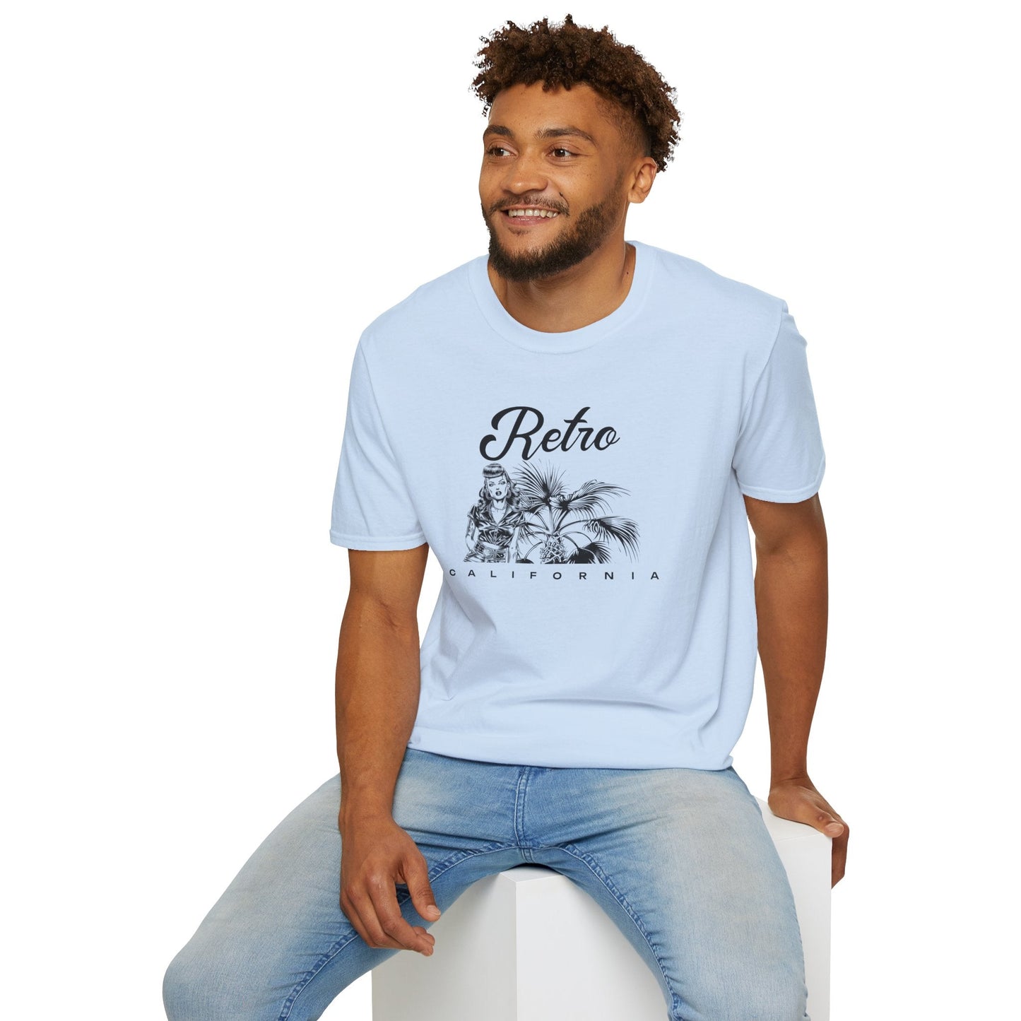 Retro California T-Shirt Unisex Cotton Vintage Palm Beach Graphic Tee