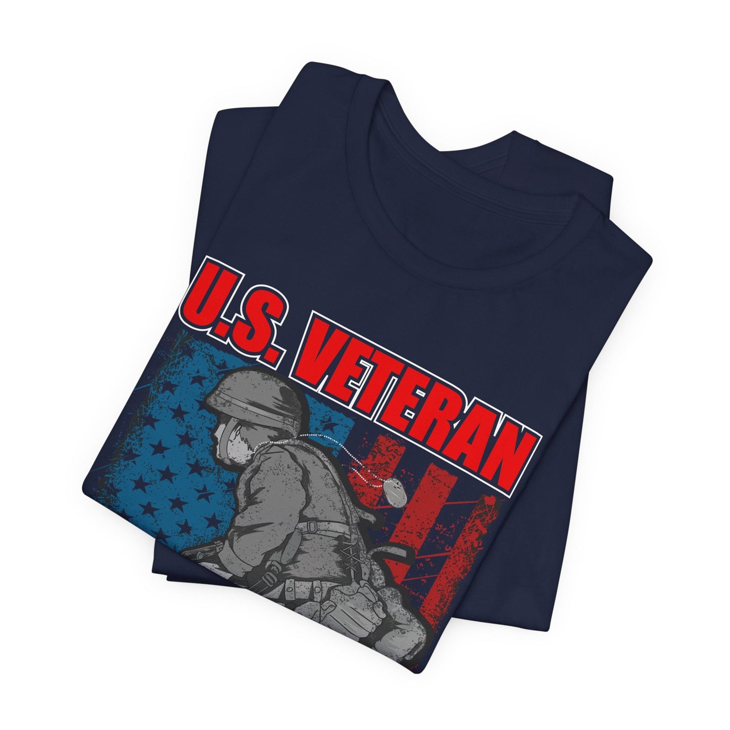 Army Veteran Patriotic Graphic Design Unisex Cotton T-Shirt v31